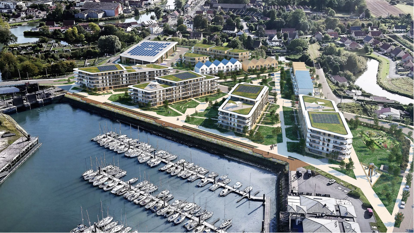 La Marinaa doit participer à la revalorisation de l'image de Gravelines. © Cabinet d’architectes Santer-Van Hoof