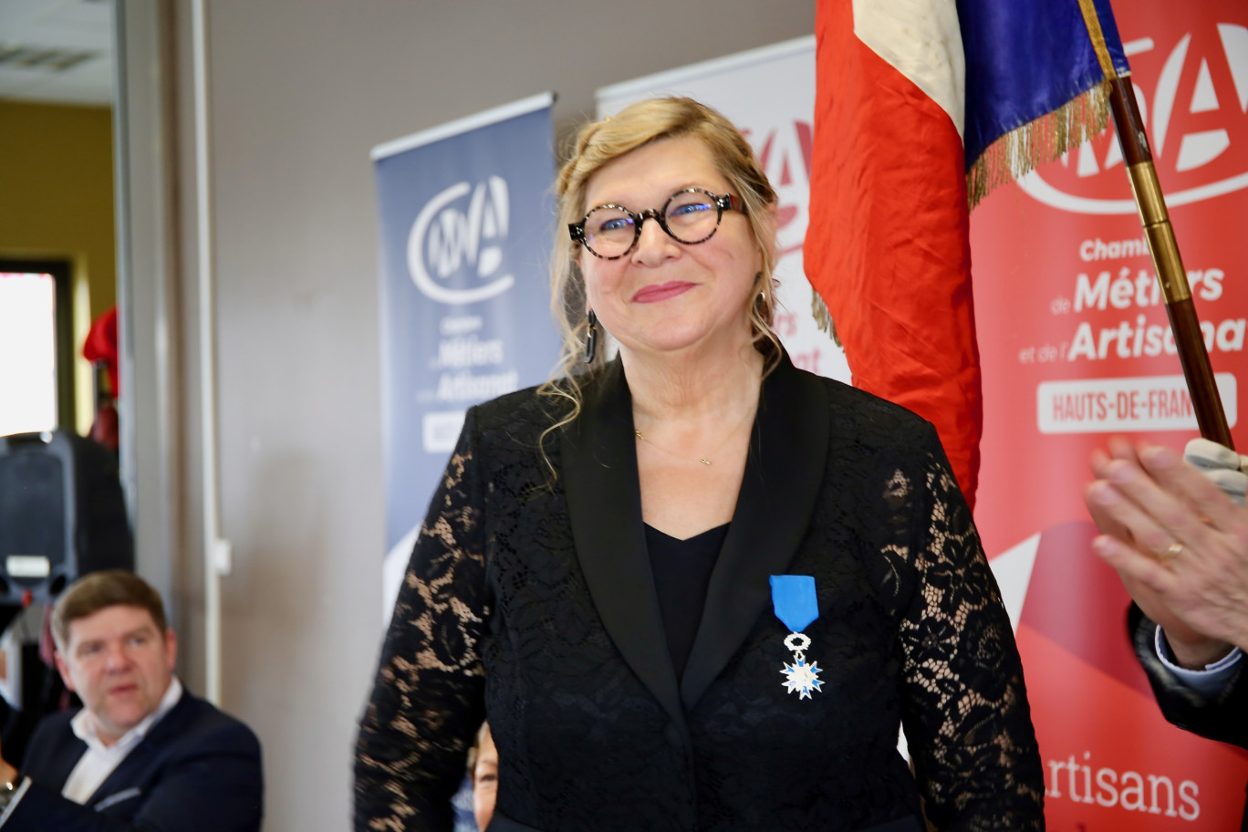 Marie-José Orloff, promue chevalière de l’Ordre national du mérite.