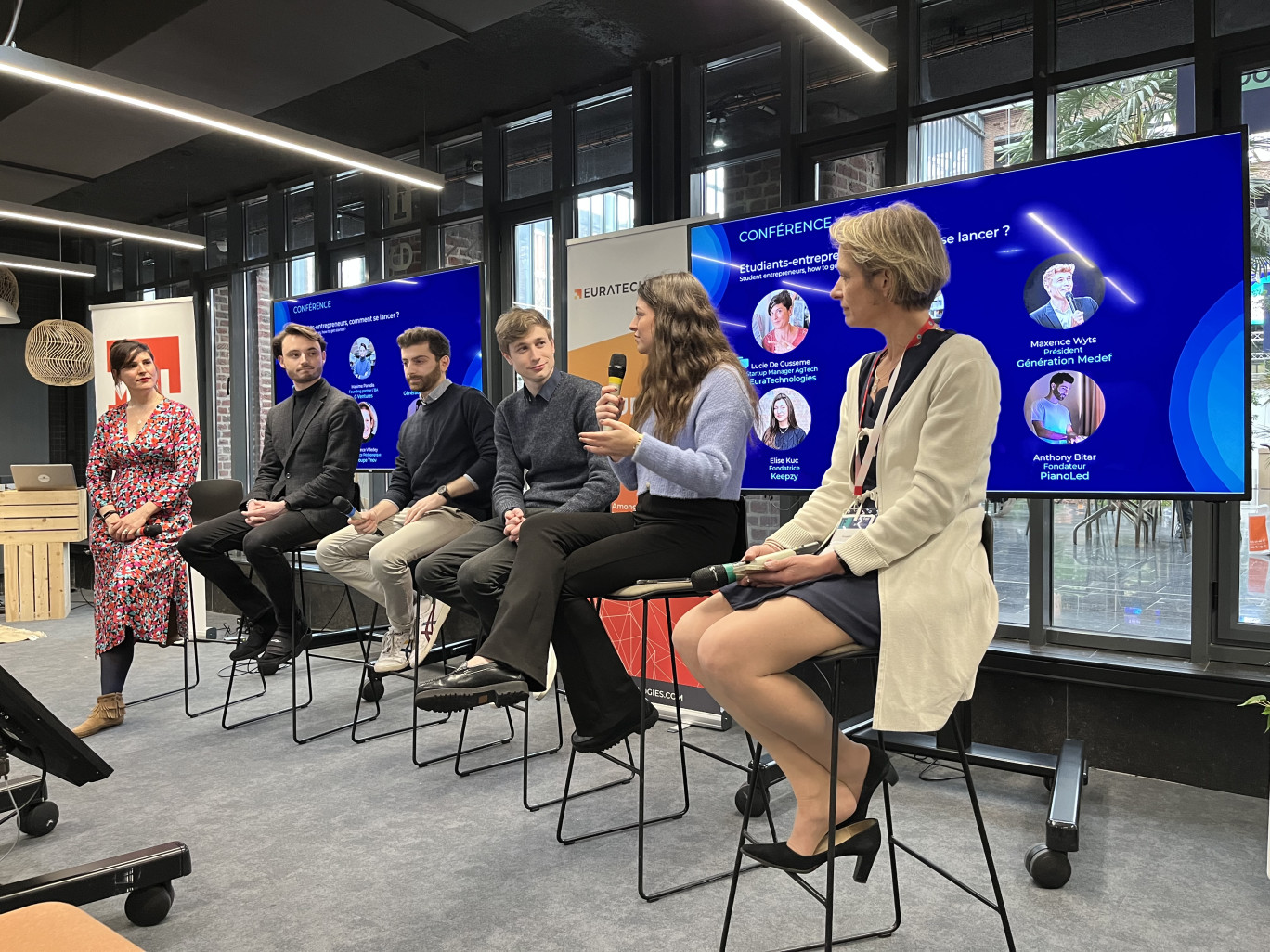 Une conférence sur le statut d'étudiant-entrepreneur s'est tenue dans le cadre de Talent Fair à Euratechnologies le 22 mars dernier.