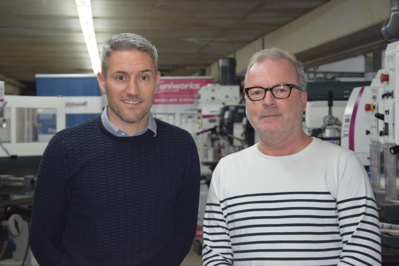 Julien Tabary, directeur général, et Philippe De Leeuw, co-fondateur et dirigeant de la société Optimachines. 