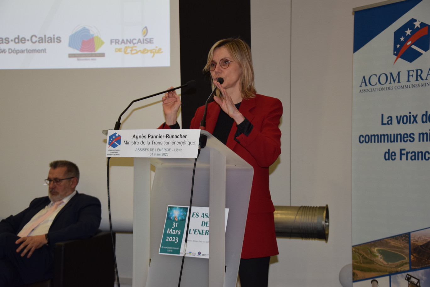 Agnès Pannier-Runacher, ministre de la Transition énergétique, lors de son intervention aux Assises de l’énergie.