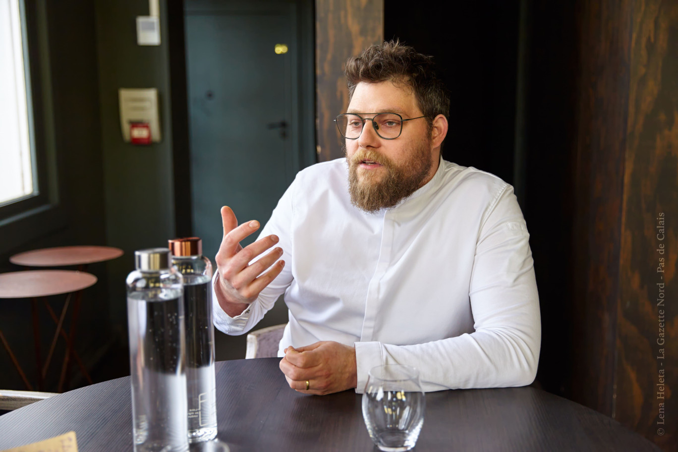 Ismail Guerre-Genton, chef au restaurant Empreinte. © Lena Heleta