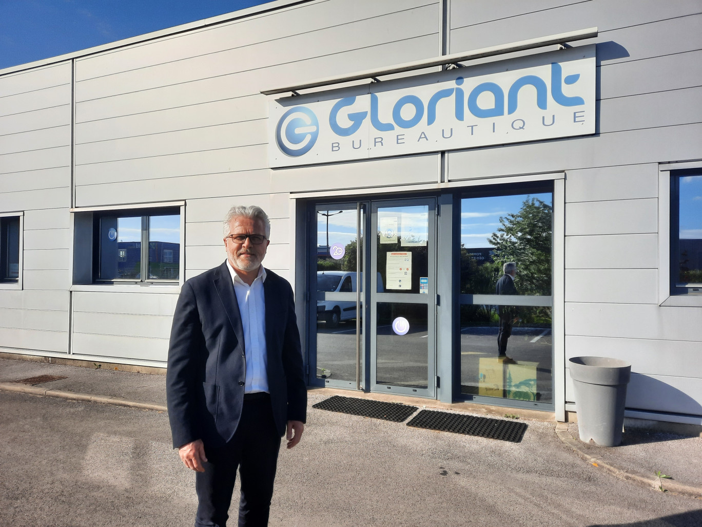 Philippe Gloriant, dirigeant de l’entreprise Gloriant Bureautique depuis 30 ans. © Aletheia Press/L.Péron
