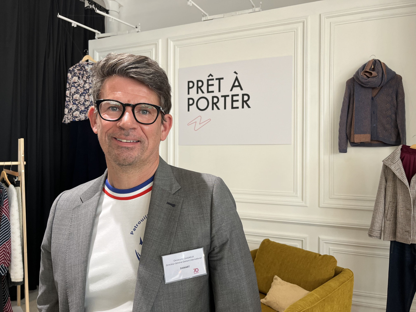 Christophe Gaigneux, directeur de Damart, fleuron du textile.