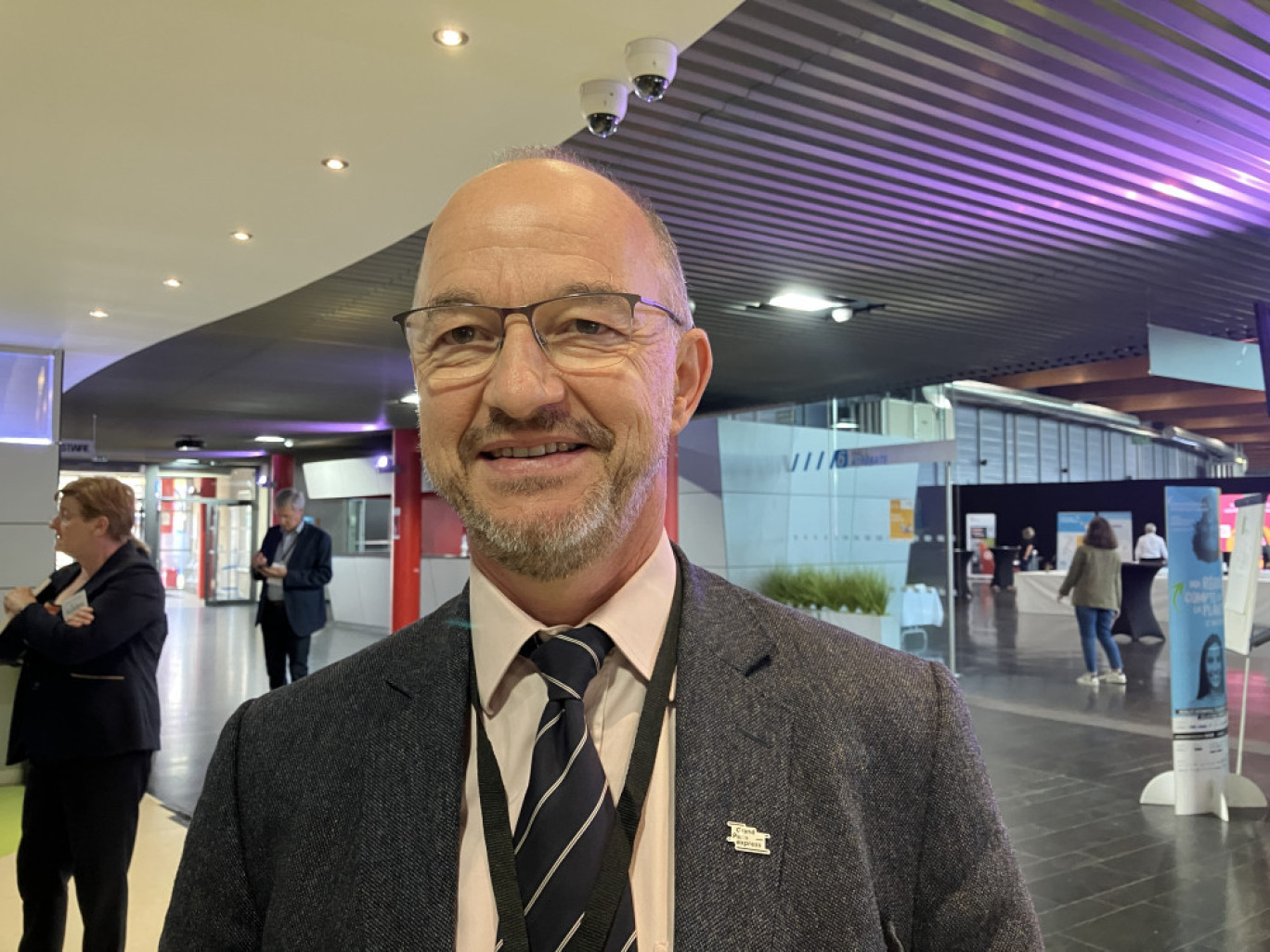 Jean-François Monteils, président du directoire de la Société du Grand Paris, est venu apporter son expertise sur le SERM Hauts-de France au World Forum d'Arras. © Anne Henry