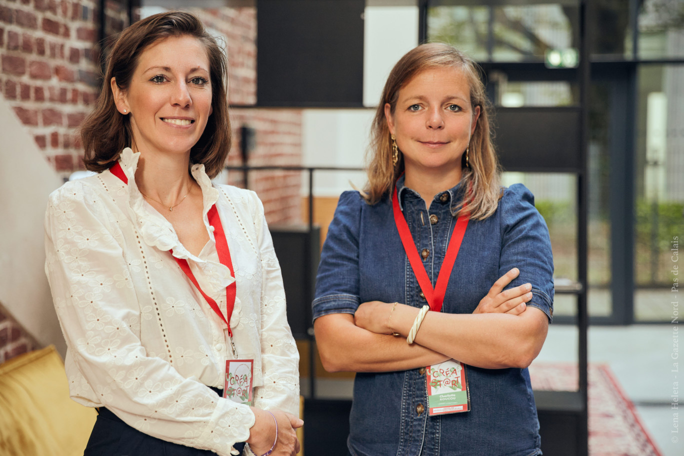Marie Lelieur et Charlotte Roucou, co-responsables de la commission création et reprise de l'Ordre des Experts comptables. © Lena Heleta