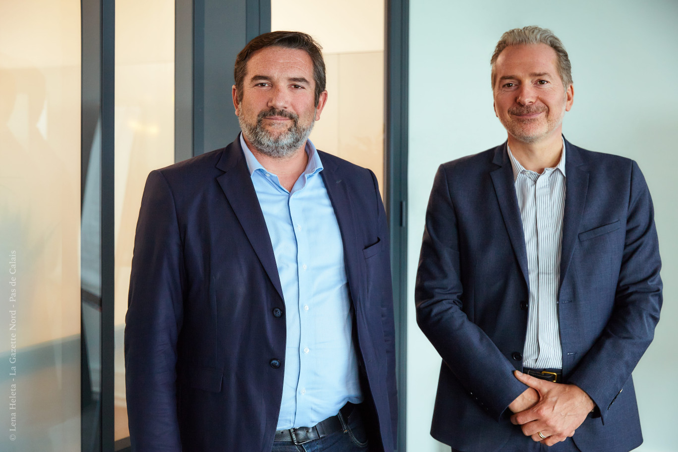 Philippe Clément, directeur territorial Hauts-de-France Vinci Immobilier et Oliver Têtu, directeur général adjoint de l'immobilier résidentiel et des régions Nord-Est-Normandie. ©Lena Heleta