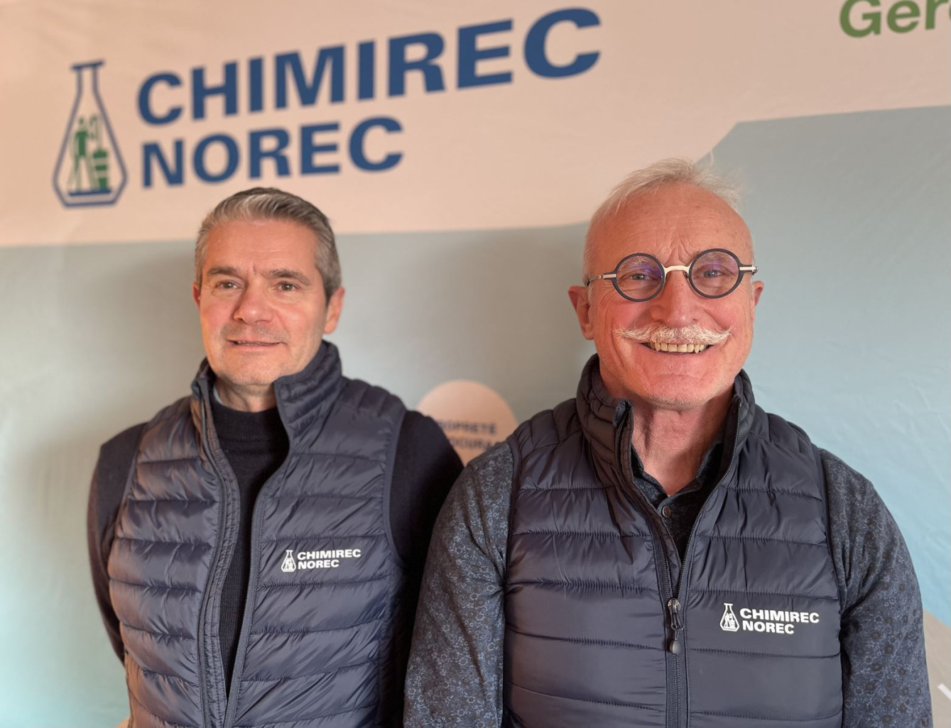 Xavier Molinari et Pascal Sabaterie, président et directeur adjoint de Chimirec Norec.