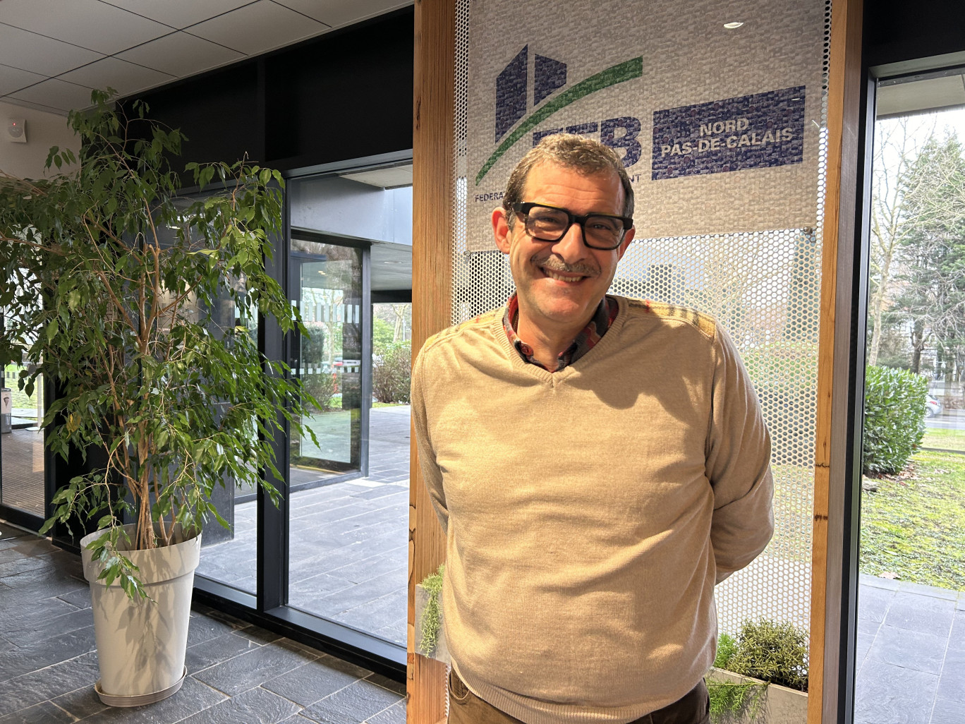 Olivier Danna, actuel président de la Fédération française du bâtiment du Nord-Pas de Calais. © Aletheia Press/L.Péron