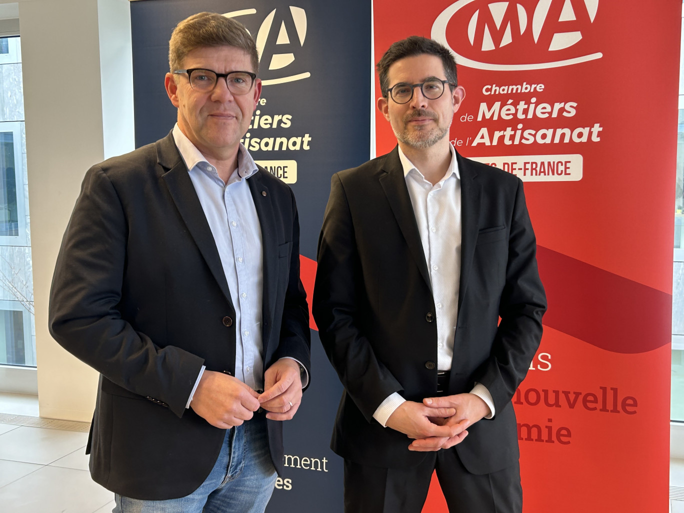 Laurent Rigaud, président de la CMA Hauts-de-France et Simon Claverie, directeur général.