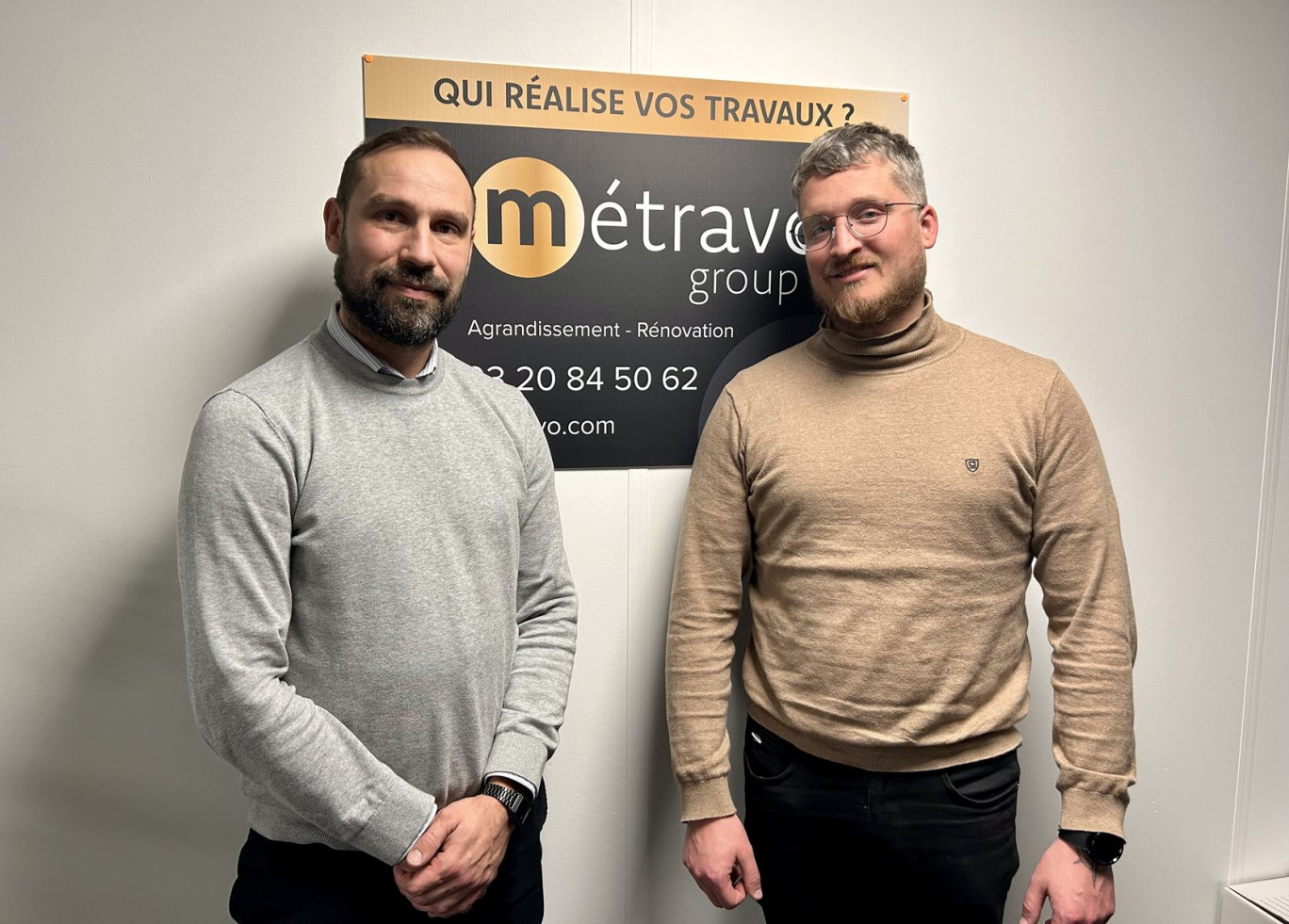 Thomas Roseau, directeur adjoint de Métravo Group et Antoine Linclan, directeur général. 