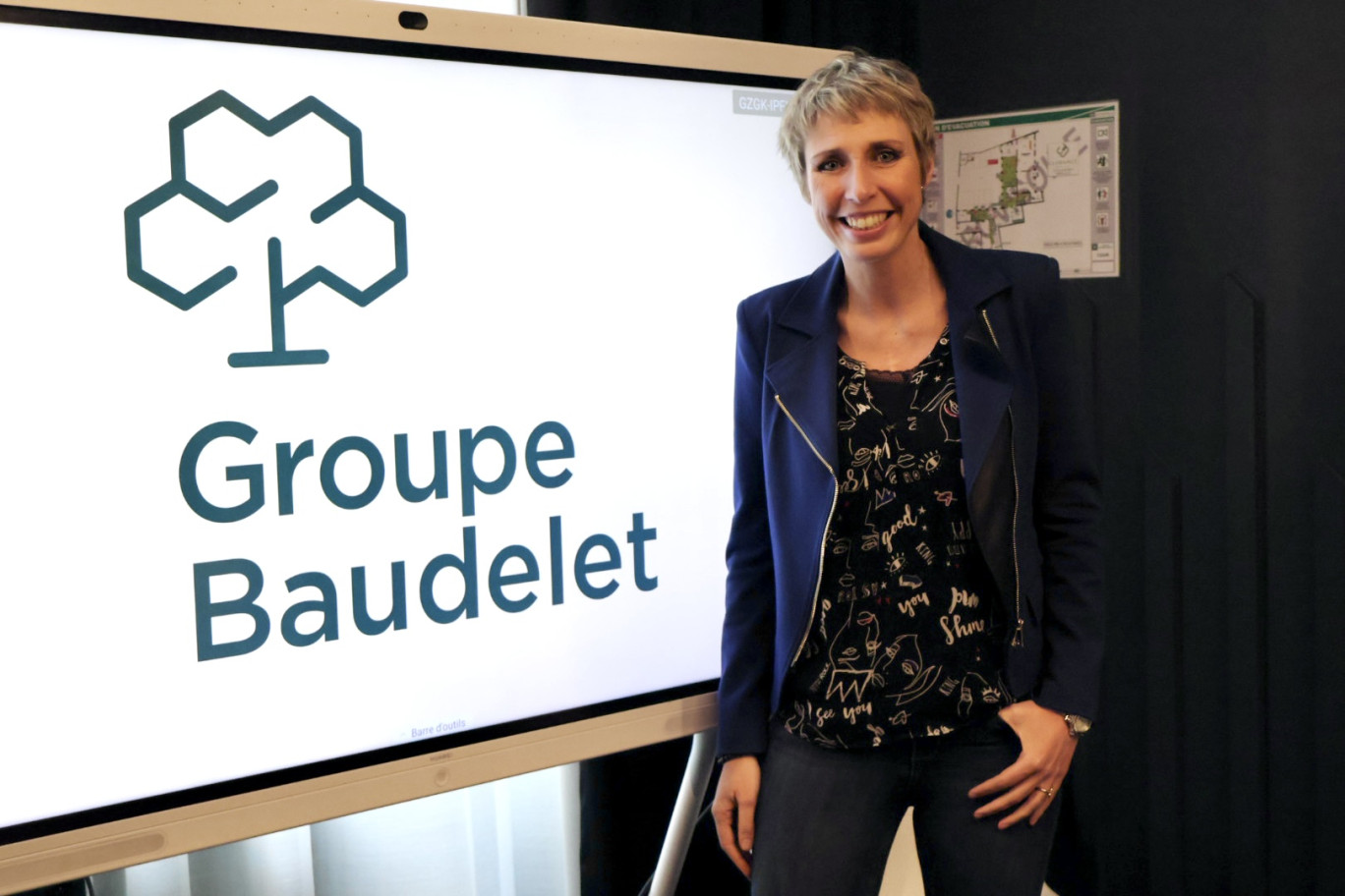 Caroline Poissonnier, directrice générale de Groupe Baudelet. 