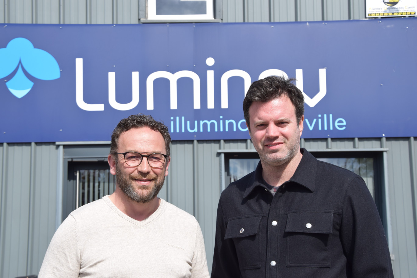 David Ravez et Rémi Danzin, co-fondateurs de la société Luminov.