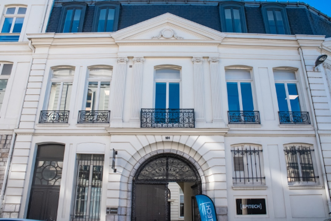 Les nouveaux locaux d'Epitech, rue de l'hôpital militaire à Lille.