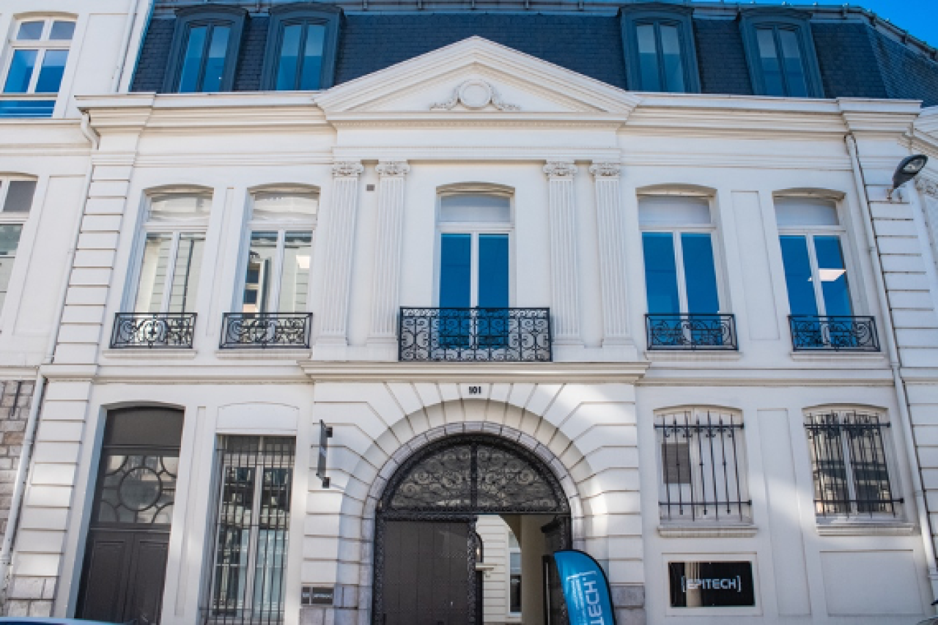 Les nouveaux locaux d'Epitech, rue de l'hôpital militaire à Lille. 