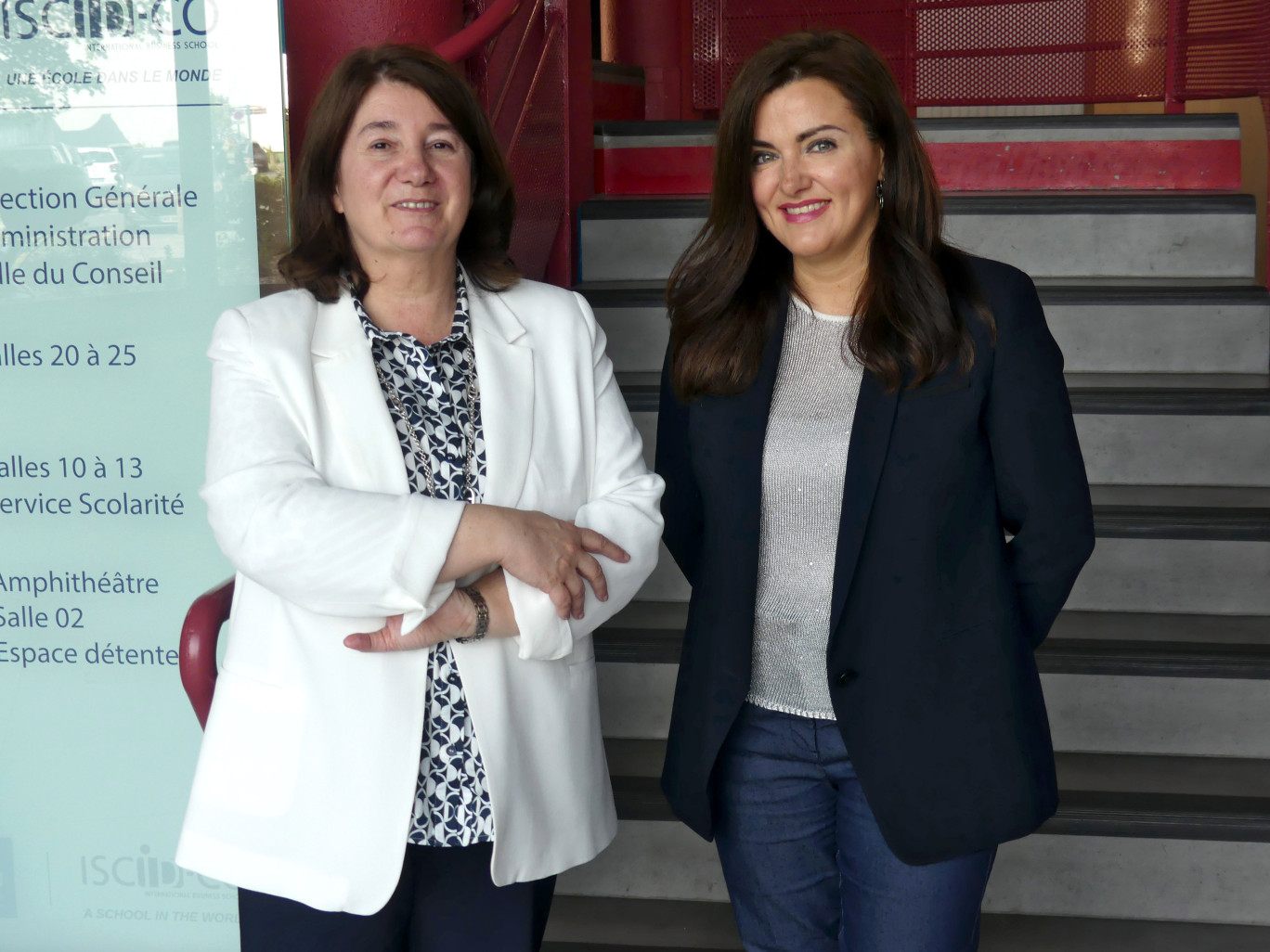 Agnès Noyer, nouvelle directrice de l'ISCID-CO, et son adjointe Raluca Mogos. © ISCID-CO