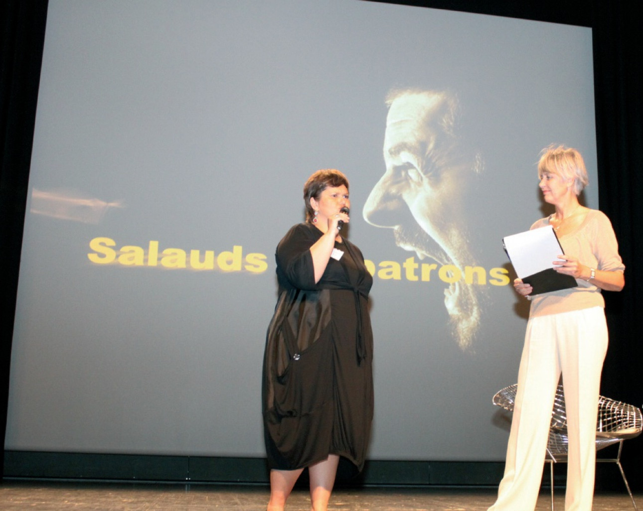 Nadiège Sudre (à gauche), présidente du CJD, et Annie Lemoine (à droite).