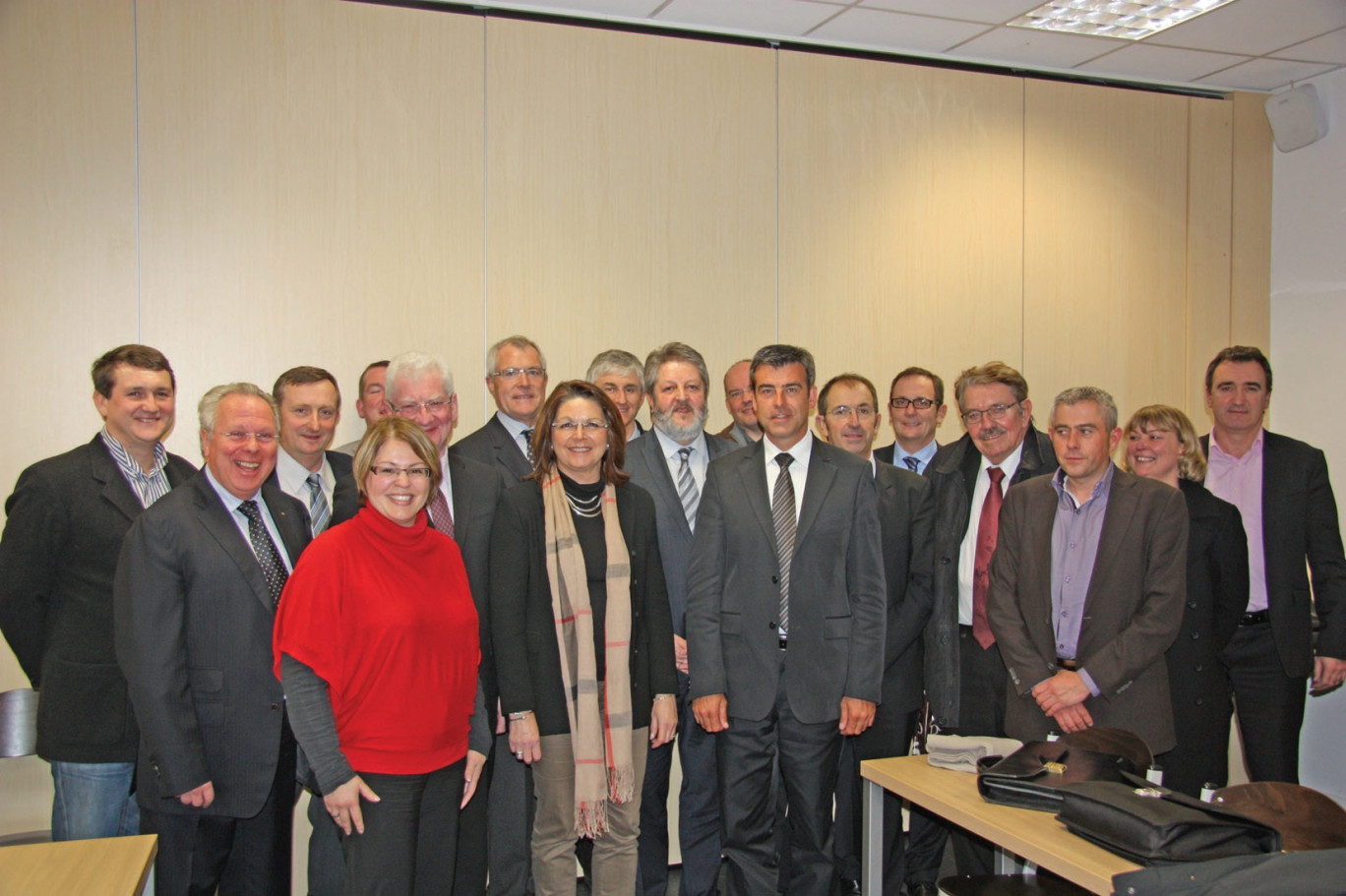 Les membres du conseil d’administration de la Chambre syndicale de la Fnaim 62 à l’issue de la réunion au cours de laquelle ils ont porté à leur tête Alain Potier.