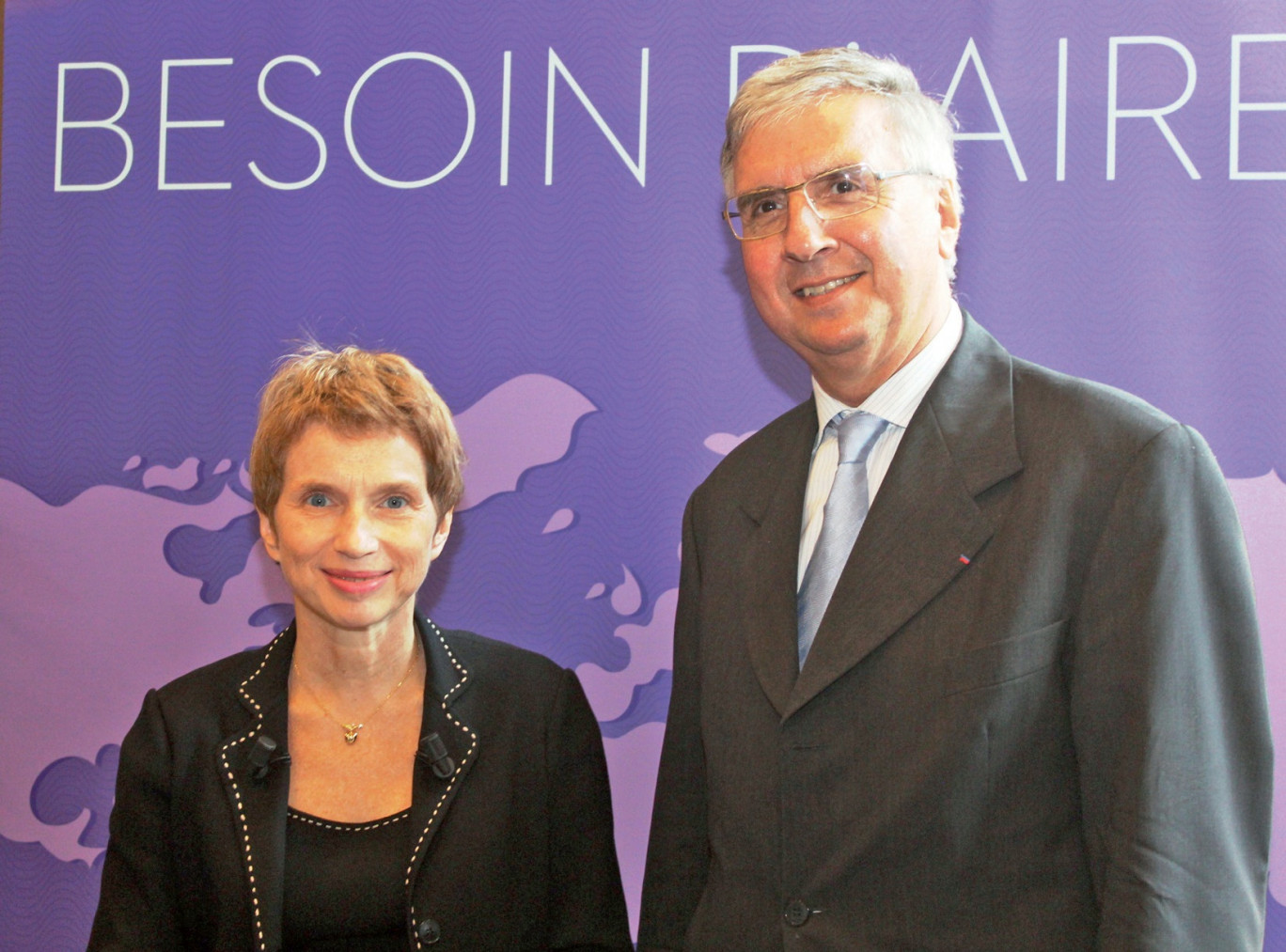 Laurence Parisot a été accueillie par Jean-Pierre Guillon, président du MEDEF régional.