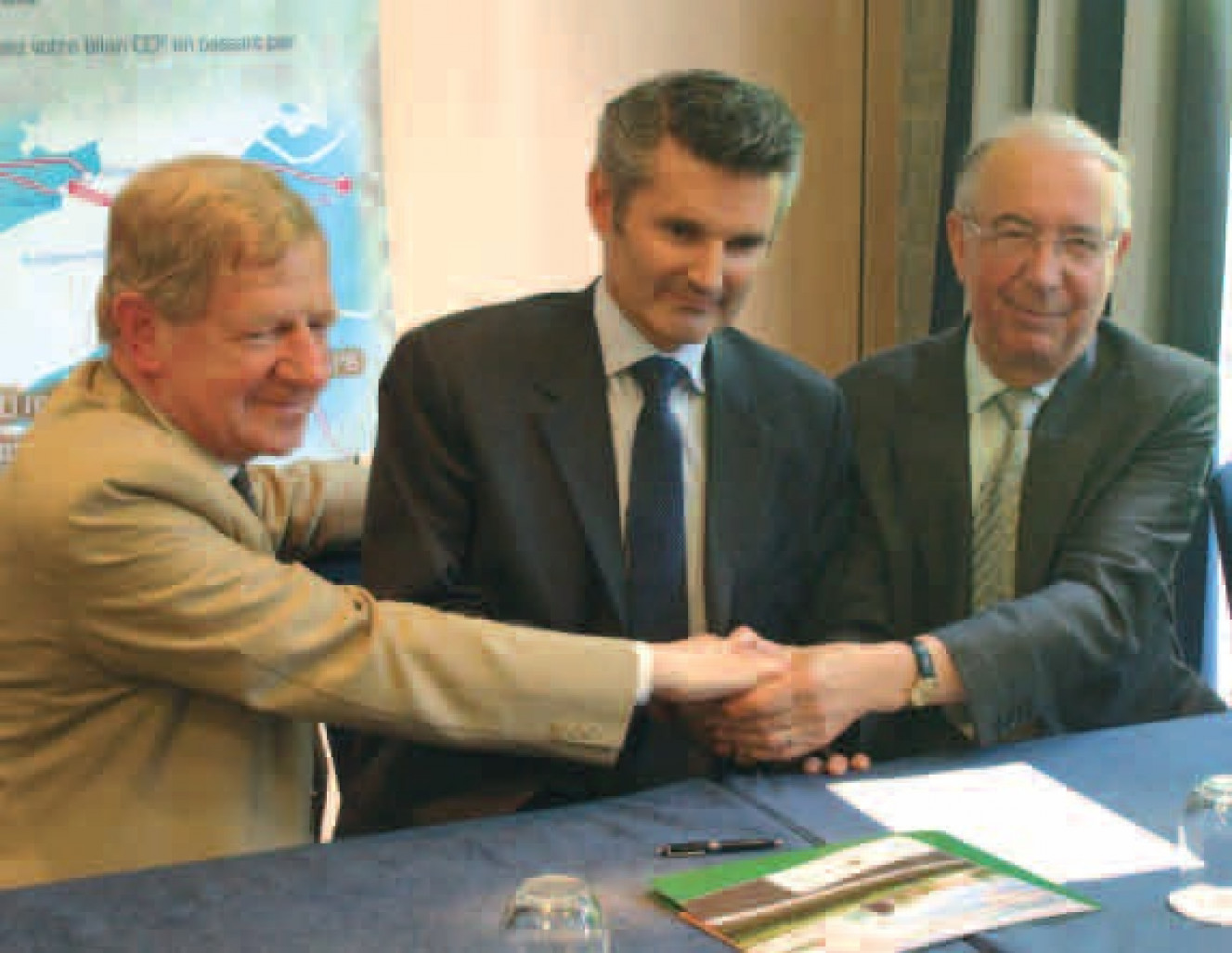 De gauche à droite : Daniel Pecqueur, Stéphane Cassagne et Gilbert Chiquet