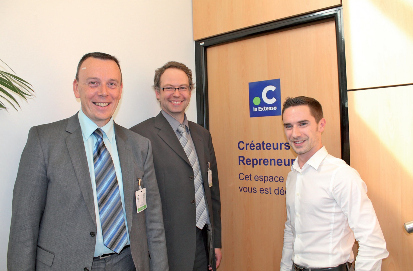 De gauche à droite, Guy Boddaert, directeur associé des agences de Bailleul et Hazebrouck et du pôle Flandres, François Houspie, directeur associé de l’agence d’Armentières, et Charles Bardel, conseil en création d’entreprise.