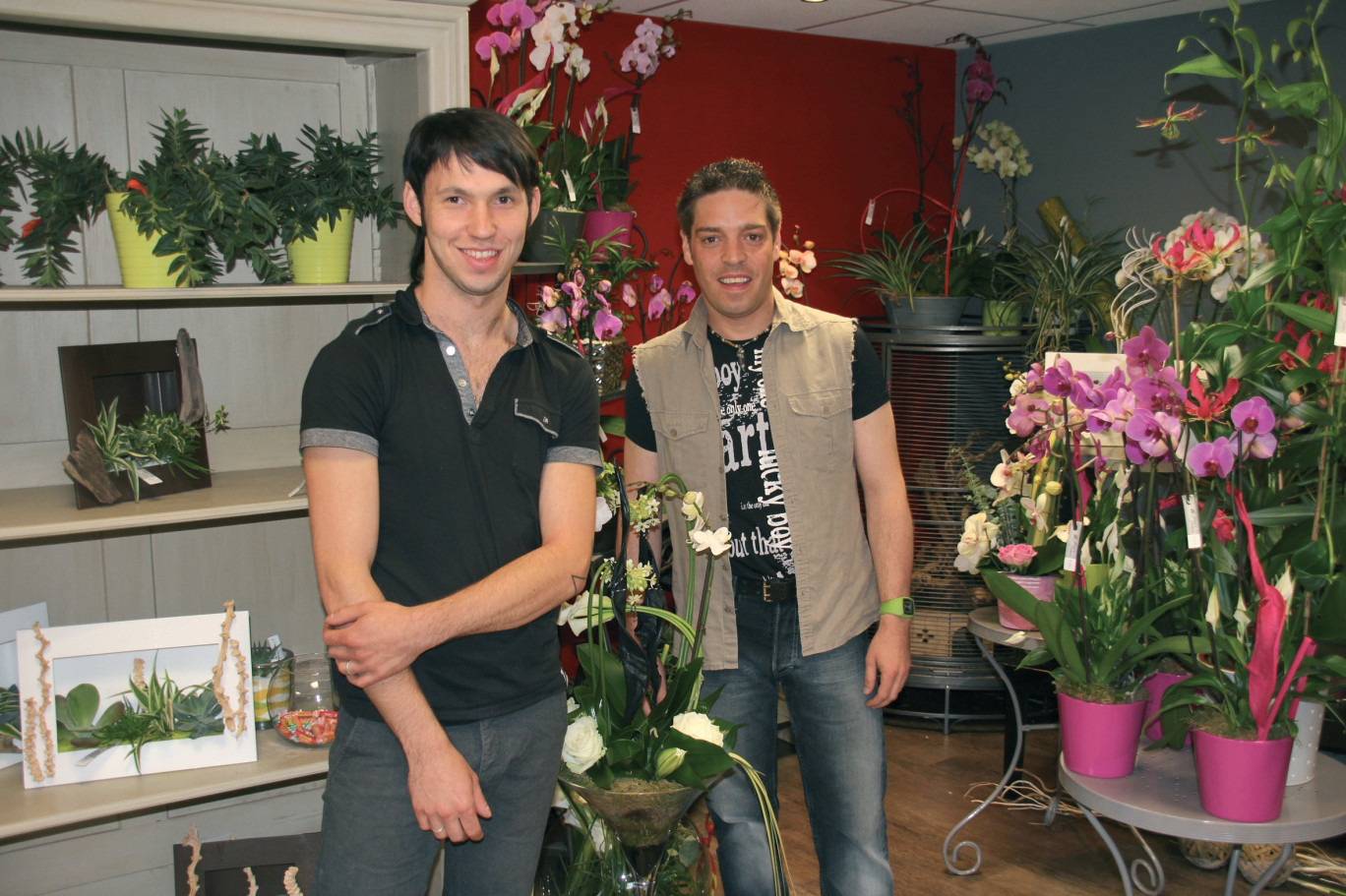 Jimmy Lucas et Grégory Debas font rimer fleur et créativité.