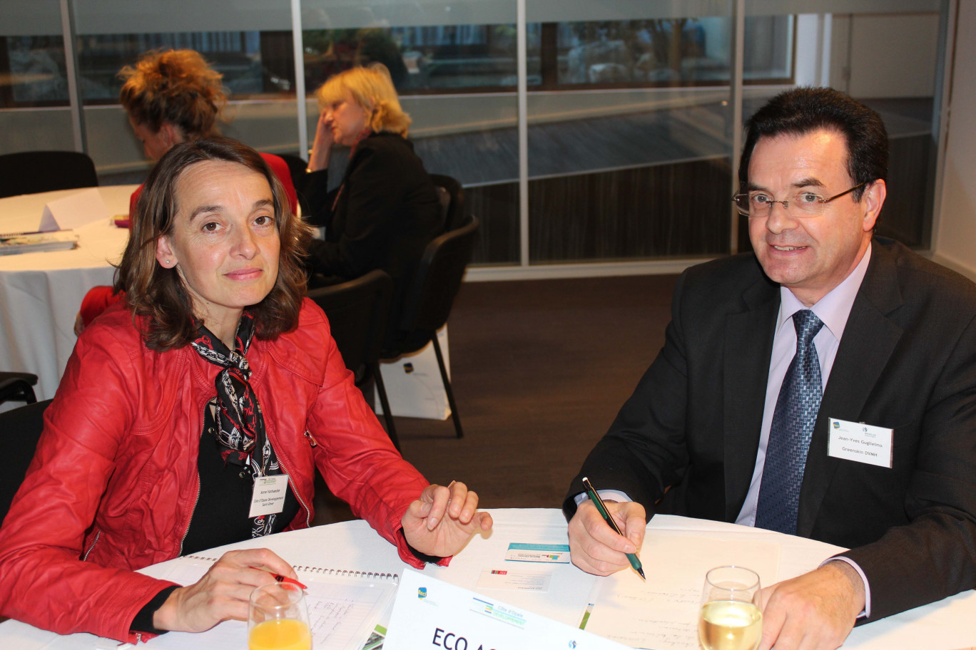 Anne Vanhaecke (C.O.D. Saint-Omer) et Jean-Yves Guglielmo (Greeskin DVMH).