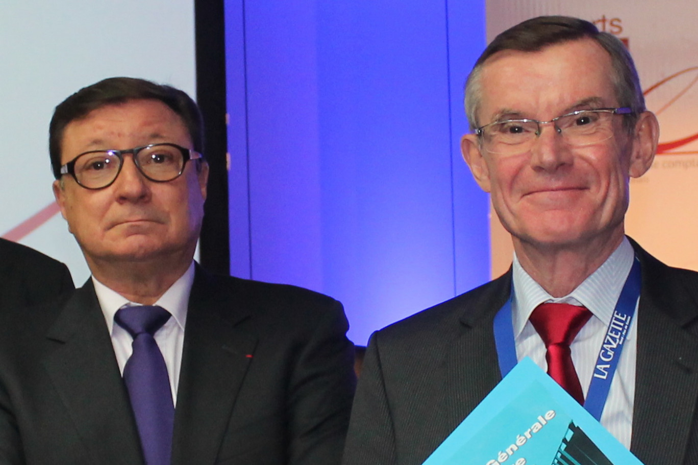 Christian Ratel, directeur régional des Finances Publiques du Nord - Pas-de-Calais et du département du Nord, avec Bernard Bryselbout.