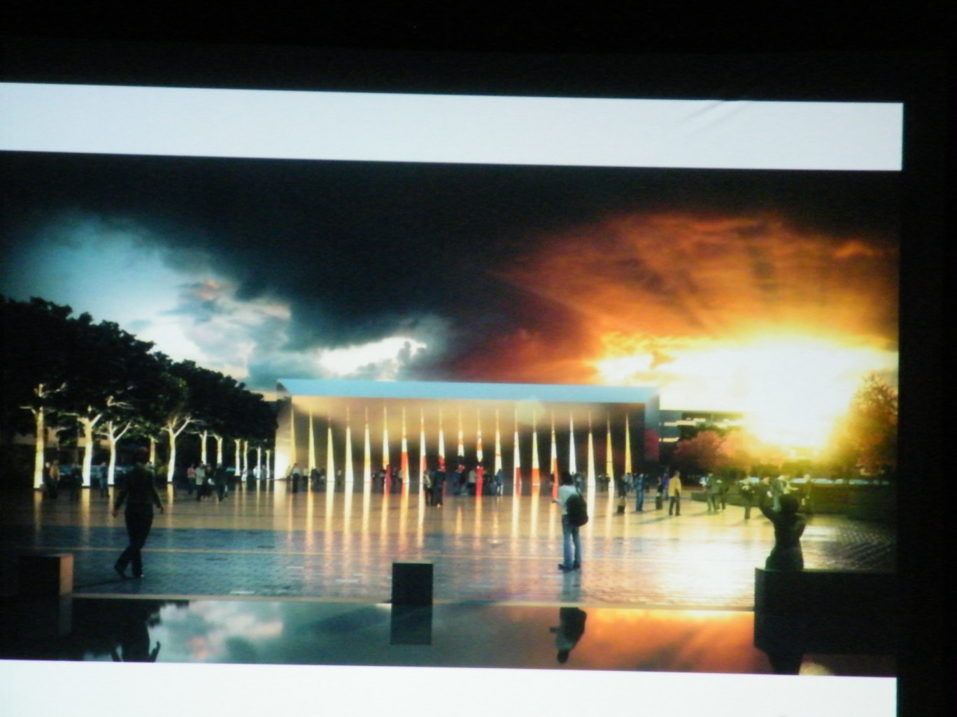 Présentation de la future halle de la place d’Armes à Calais.