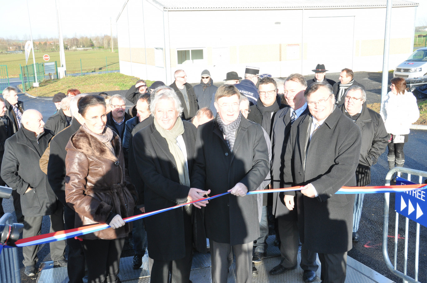 « Inauguration d'une nouvelle déchetterie à Ebblinghem le 14 décembre dernier ».