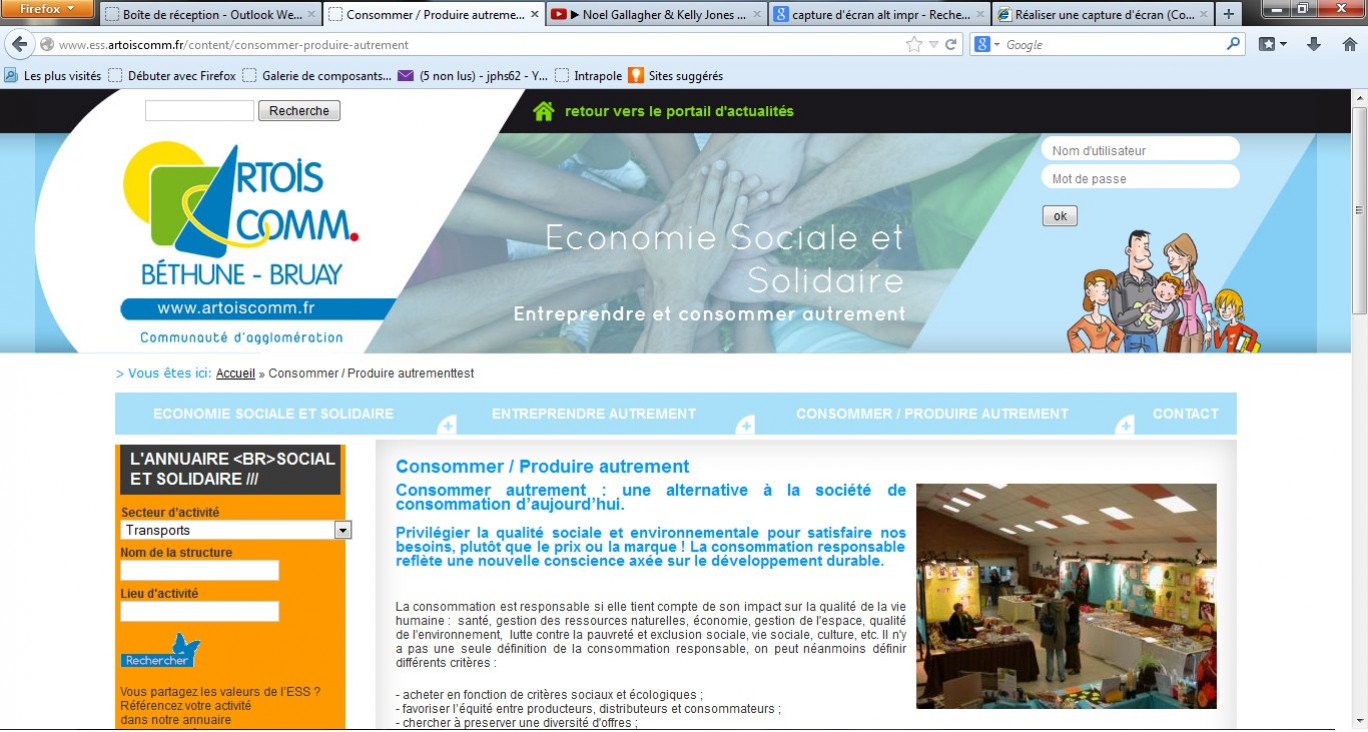 Le portail référence notamment les acteurs de l’économie sociale et solidaire.