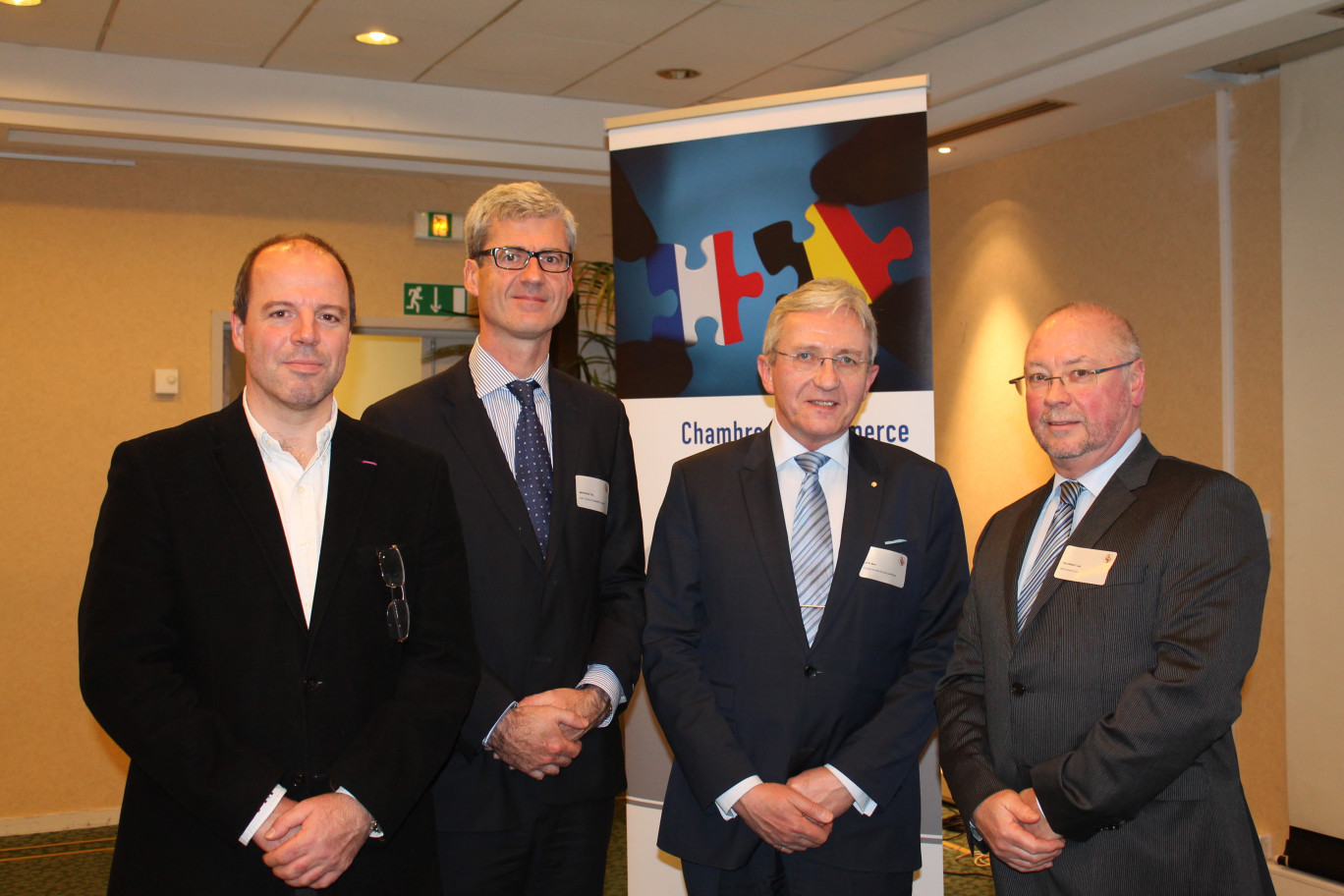De gauche à droite, Bruno Wattenbergh, Tillo Mestdagh, Marc Loos et Jos Helewaut.