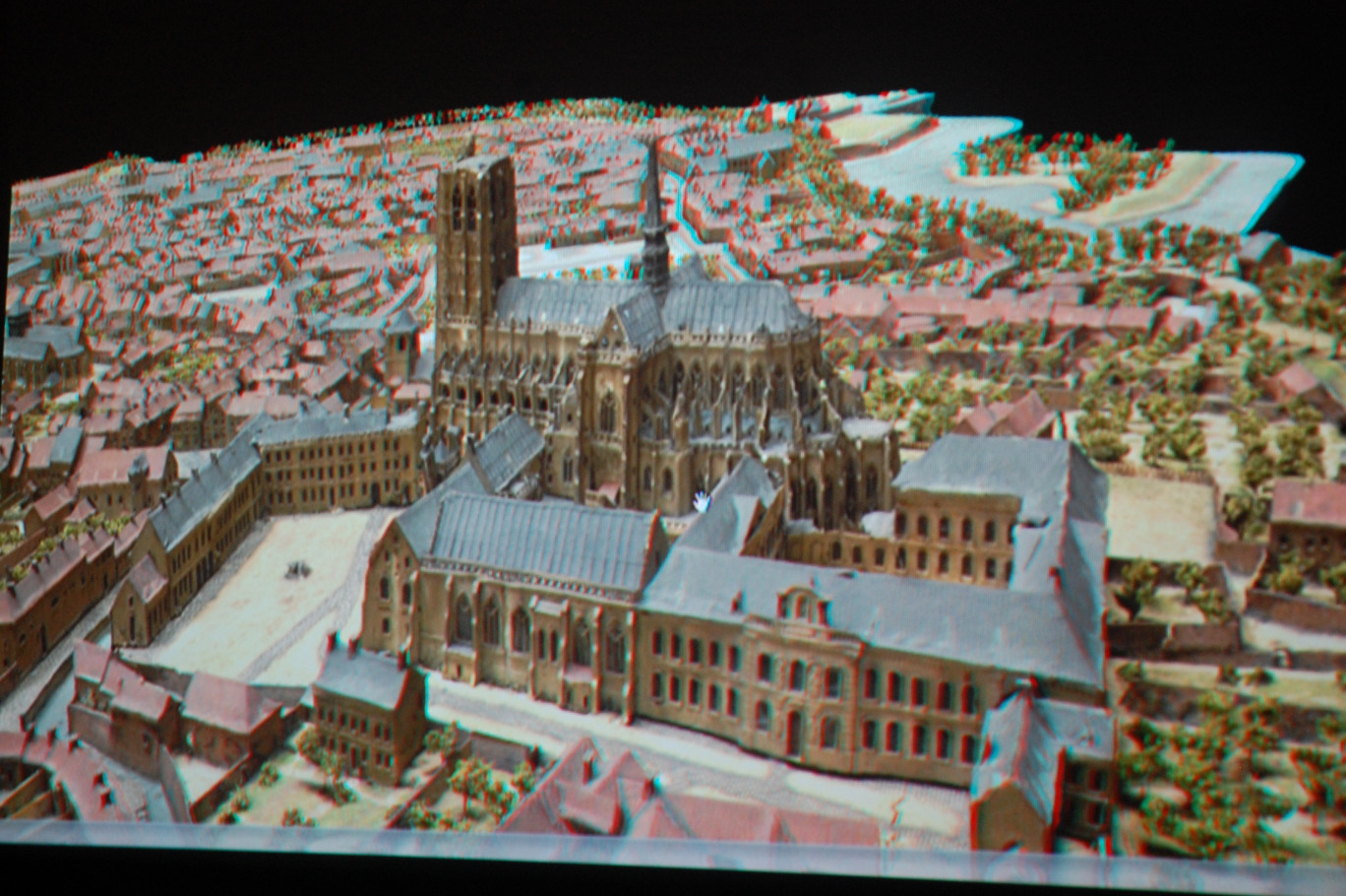 « Vue du plan numérique de Saint- Omer au milieu du XVIIIème siècle ».