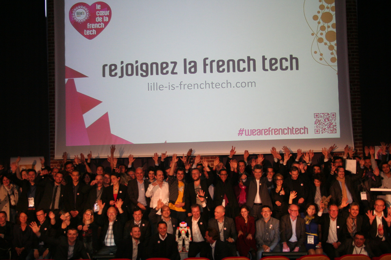 Plus de 300 cadres et chefs d’entreprises de la filière numérique régionale venus à la soirée de mobilisation à EuraTechnologies...