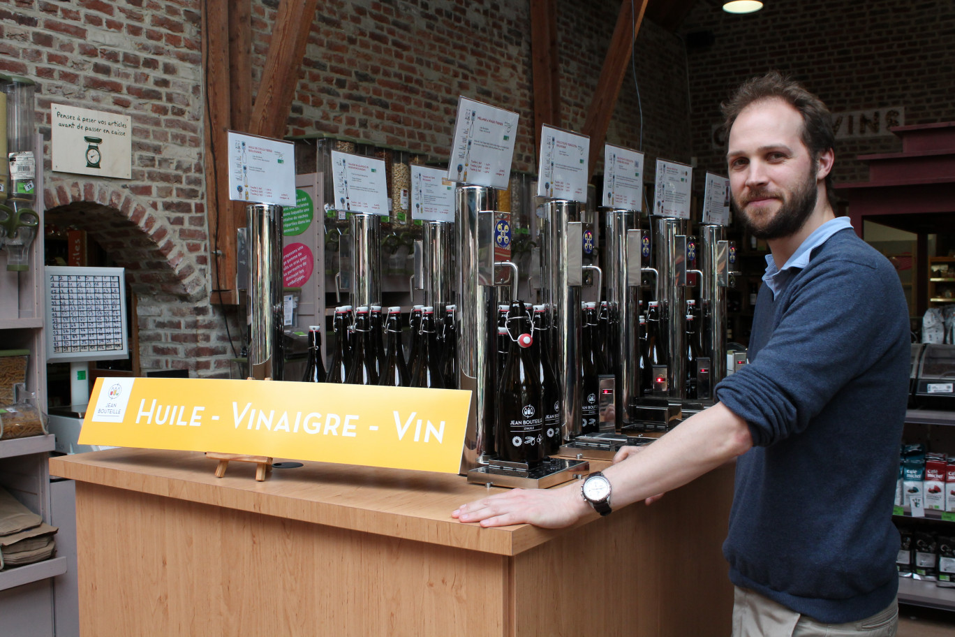 Gérard Bellet réinvente le vrac autour de produits inédits : l’huile, le vinaigre, le vin.