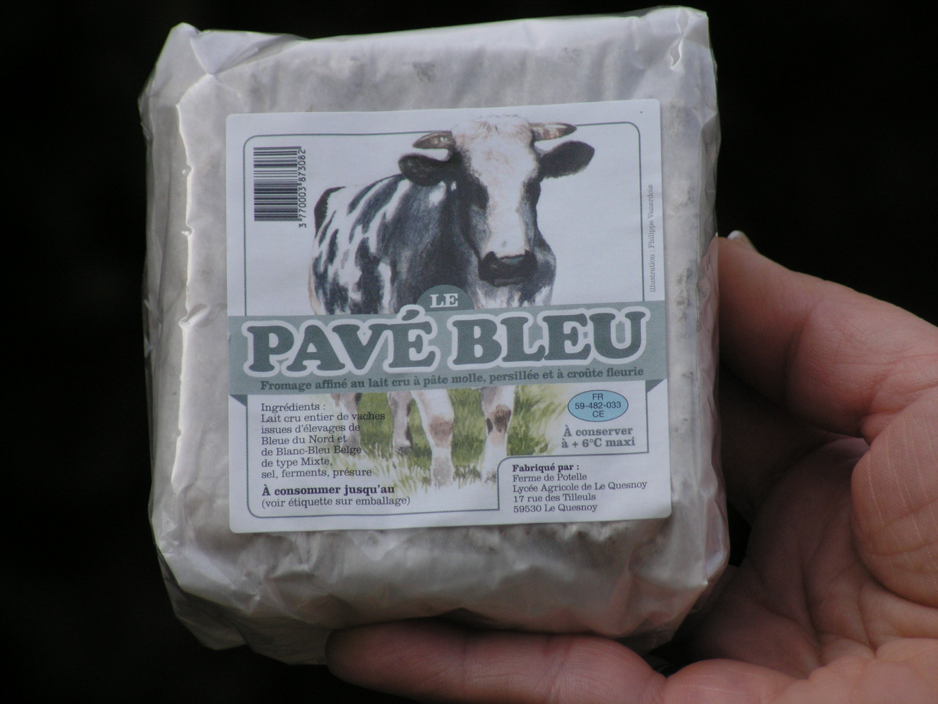 Le Pavé Bleu, né d’un programme européen et fabriqué à partir du lait de la vache Bleue du Nord.