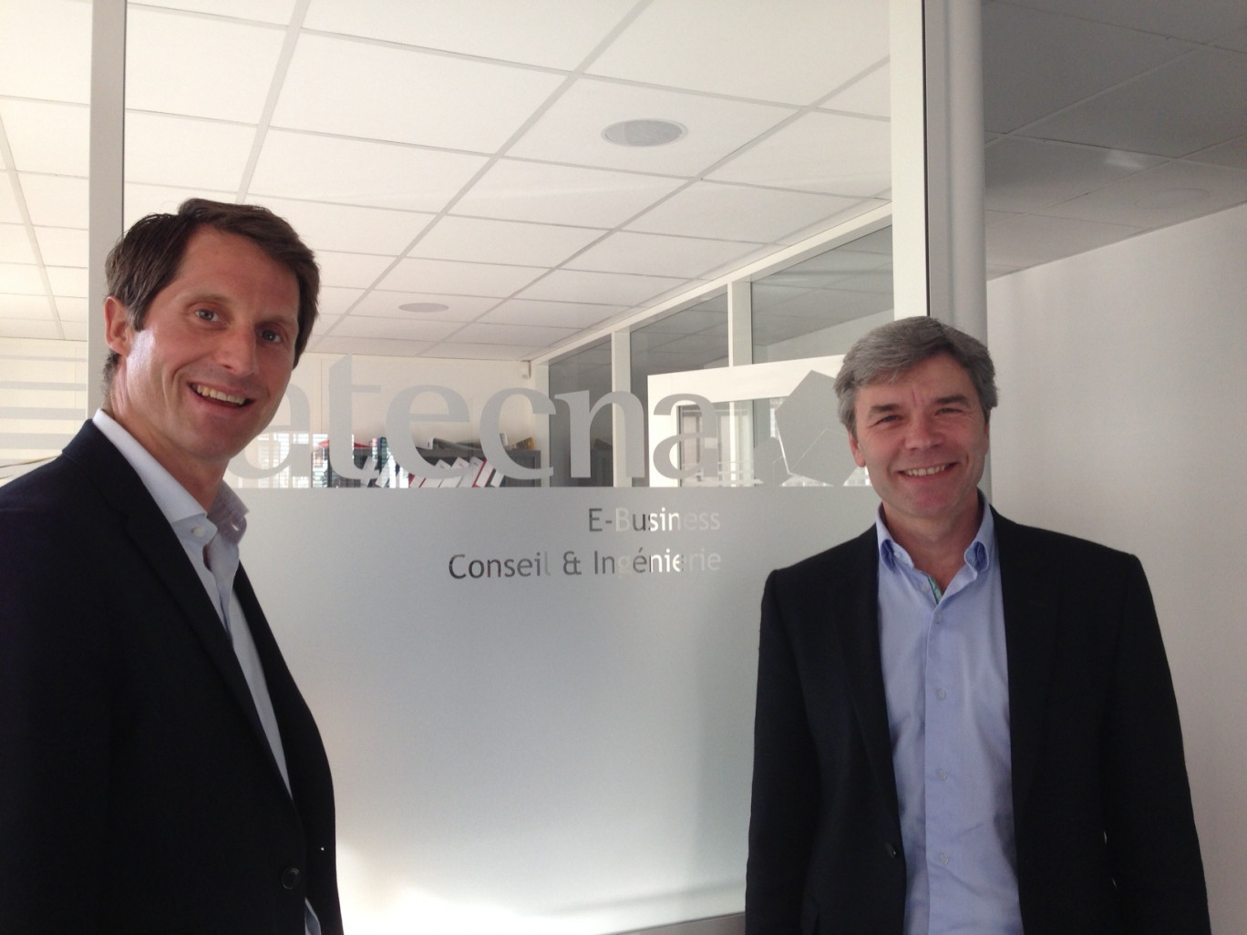 Jean-Christophe Lepoutre (à gauche), rejoint par David Dujardin (à droite) à la tête de la société, en 2009.