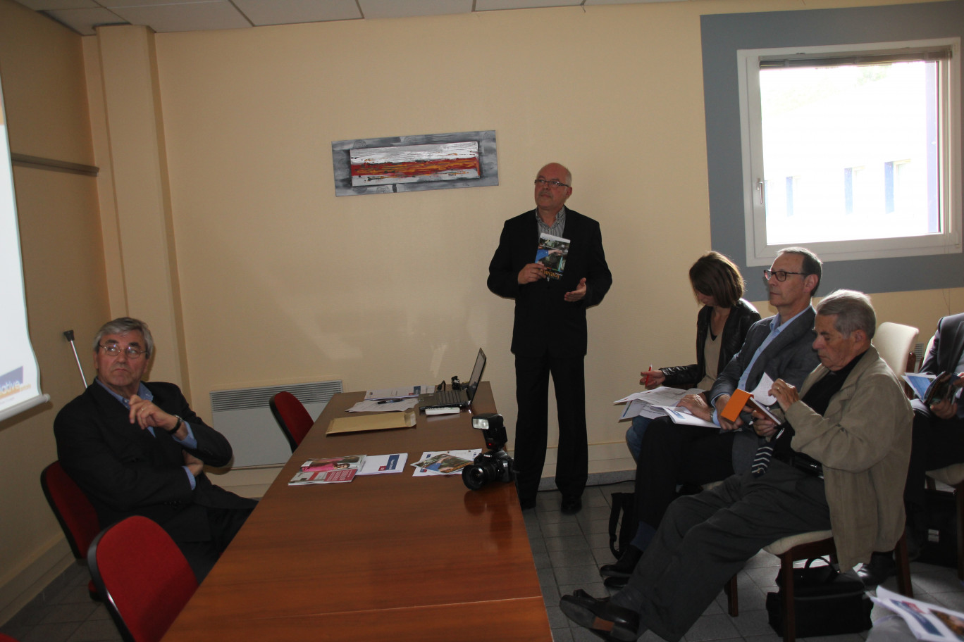 Pierre Maerten a présenté le bilan 2013 aux partenaires de la plateforme d’initiative locale.