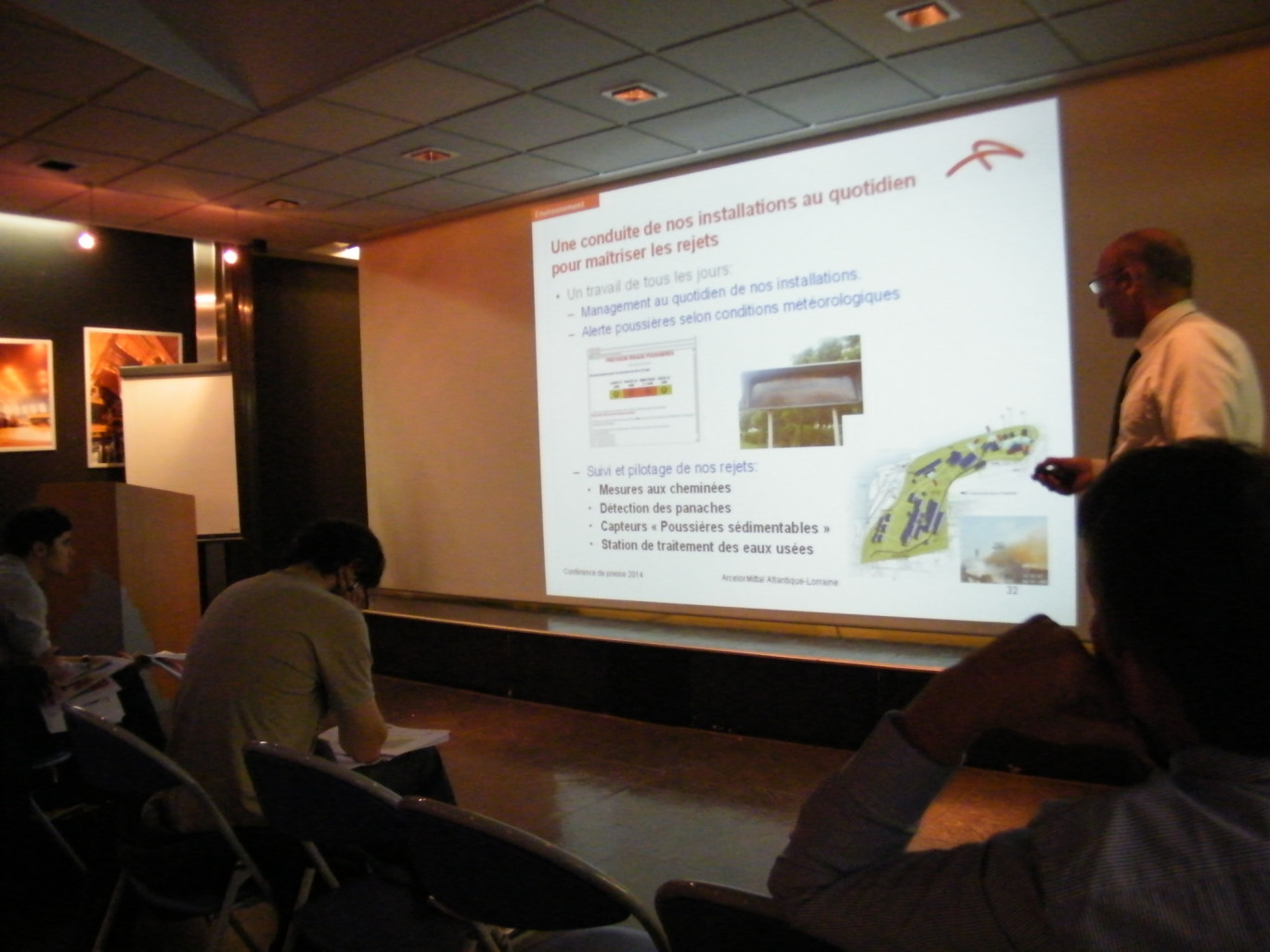 « Présentation des mesures environnementales et de sécurité à Arcelor-Atlantique ».