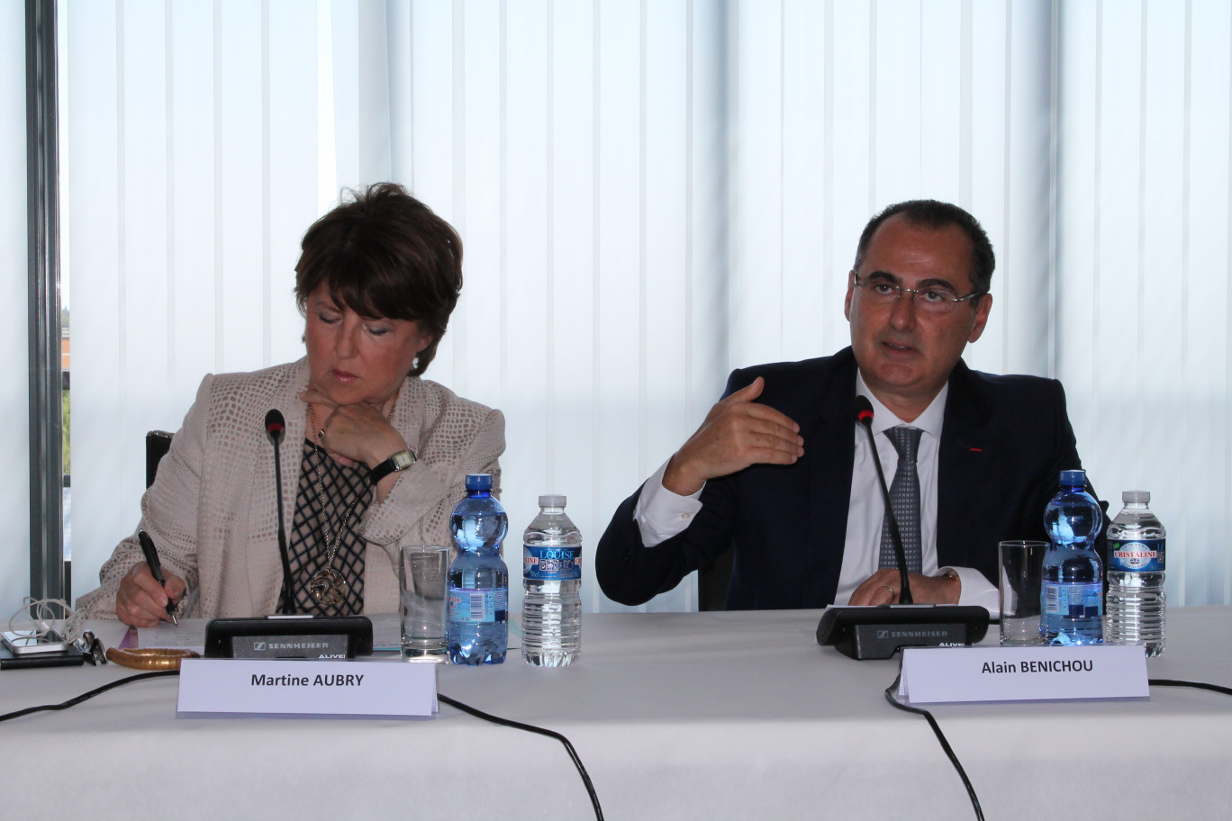 Martine Aubry, Maire de Lille et Alain Bénichou, président d’IBM France.