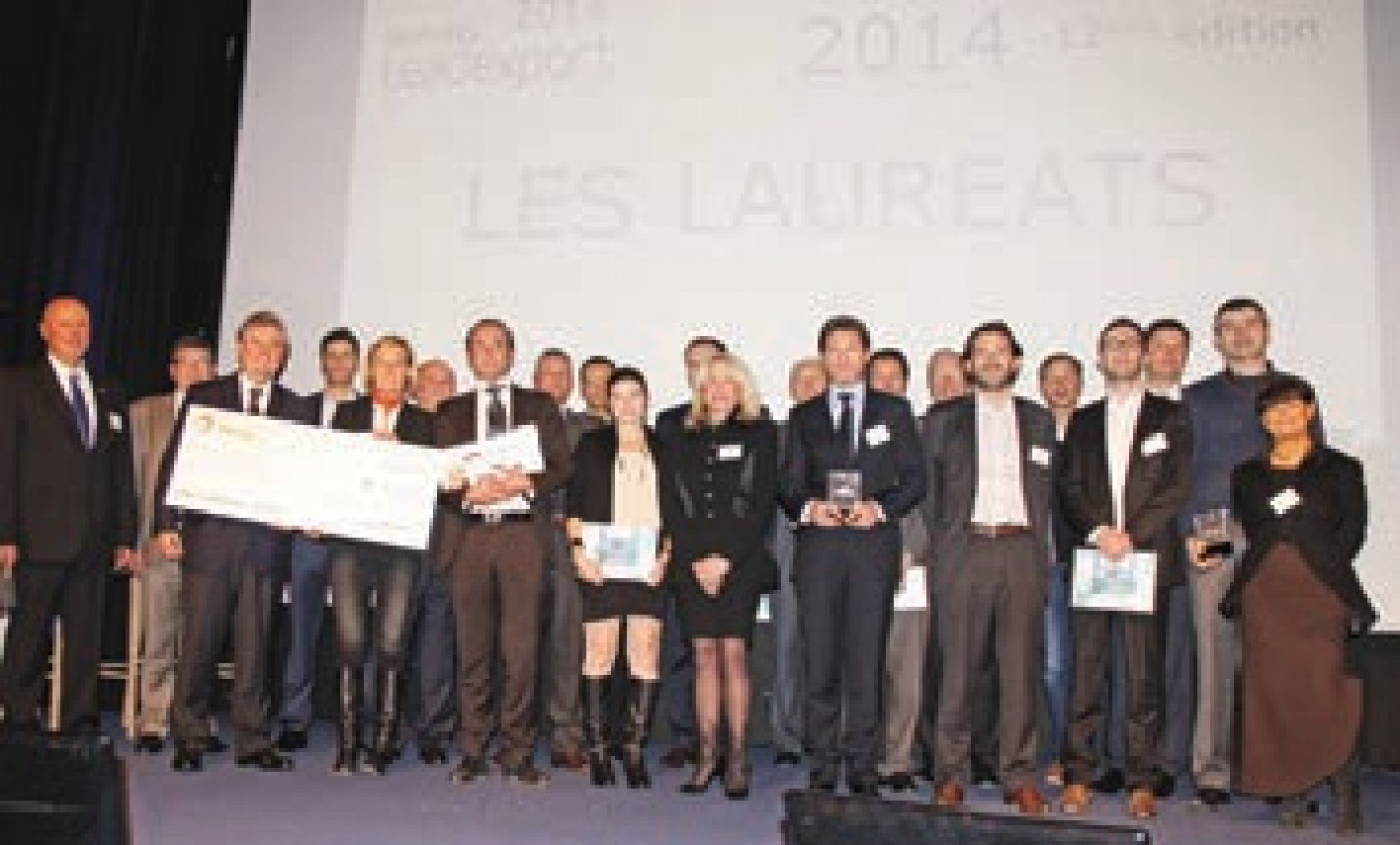 La promotion des trophées Leadexport 2014 est au grand complet sur scène. 