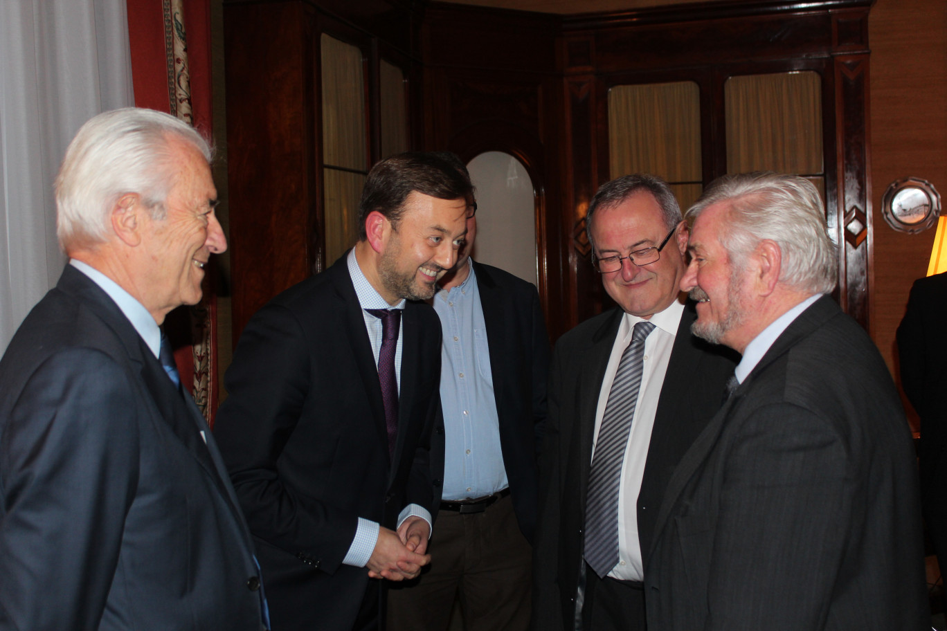 De g. à d., Gilles de Robien, François Decoster, Joel Duquénoy et Jean-Marie Barbier.