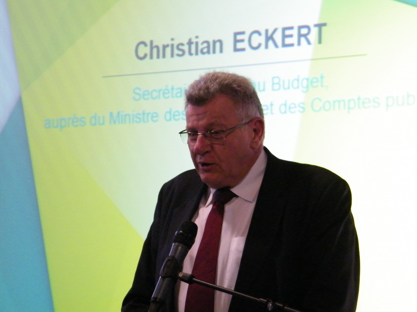 « Christian Eckert, secrétaire d'état au budget en visite à Dunkerque en janvier dernier ».