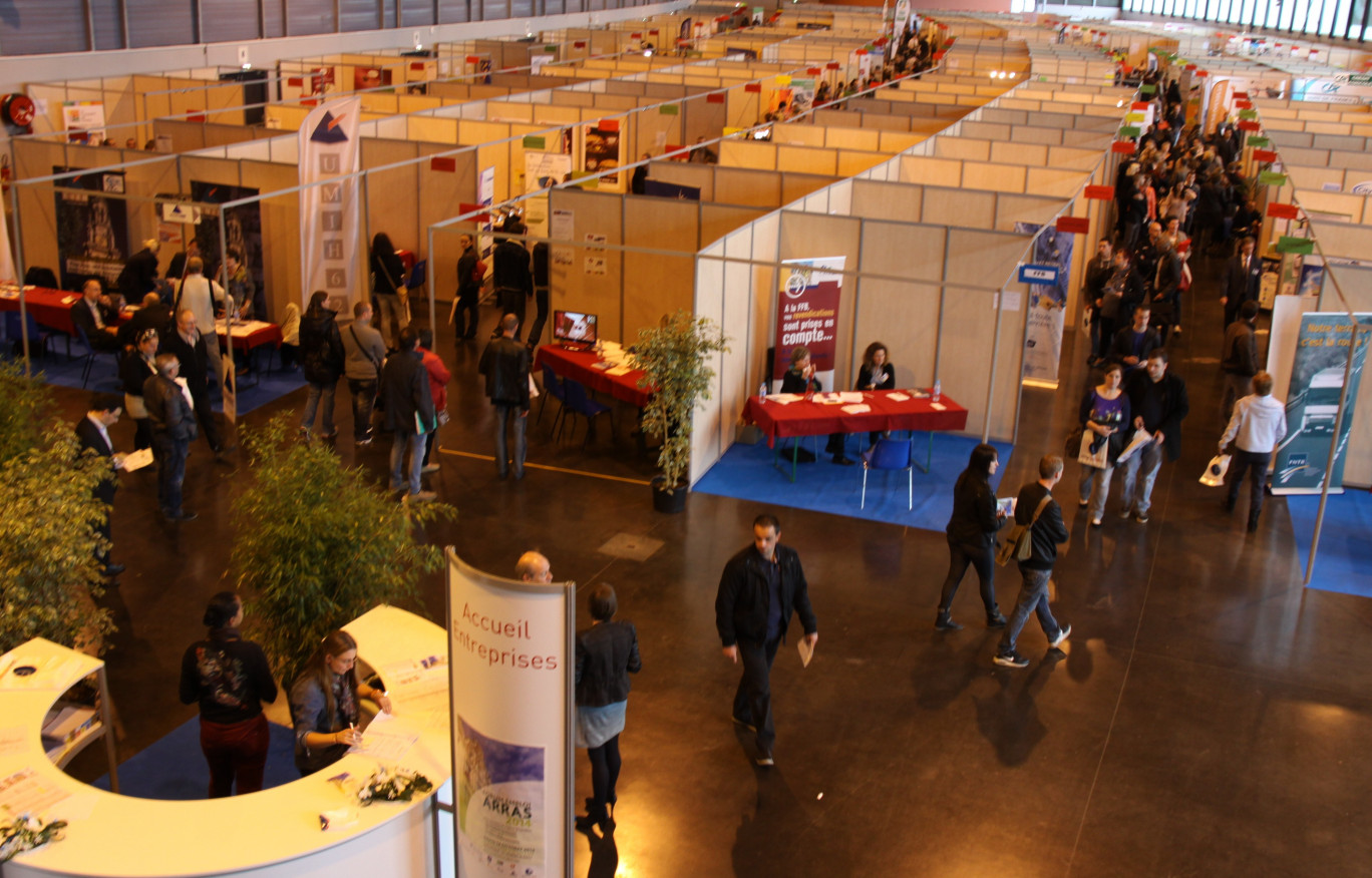 Le Forum pour l’emploi d’Arras a comptabilisé 4 500 entrées en 2014.