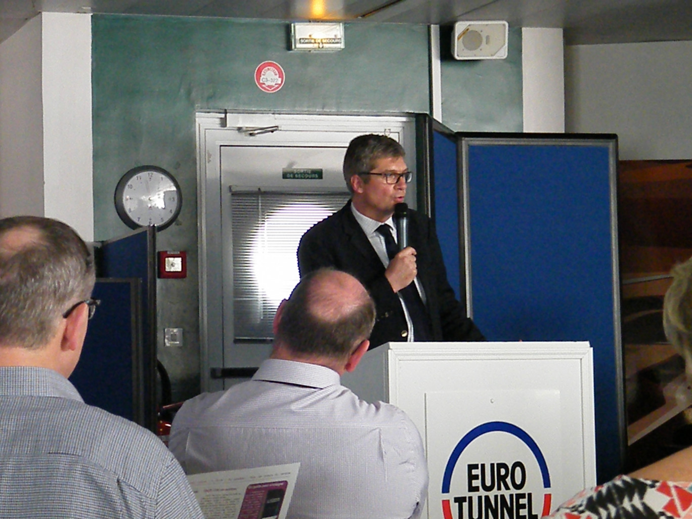 « Eric Lelieur, président de FACE Calaisis lors de l'assemblée générale du 14 avril dernier ».