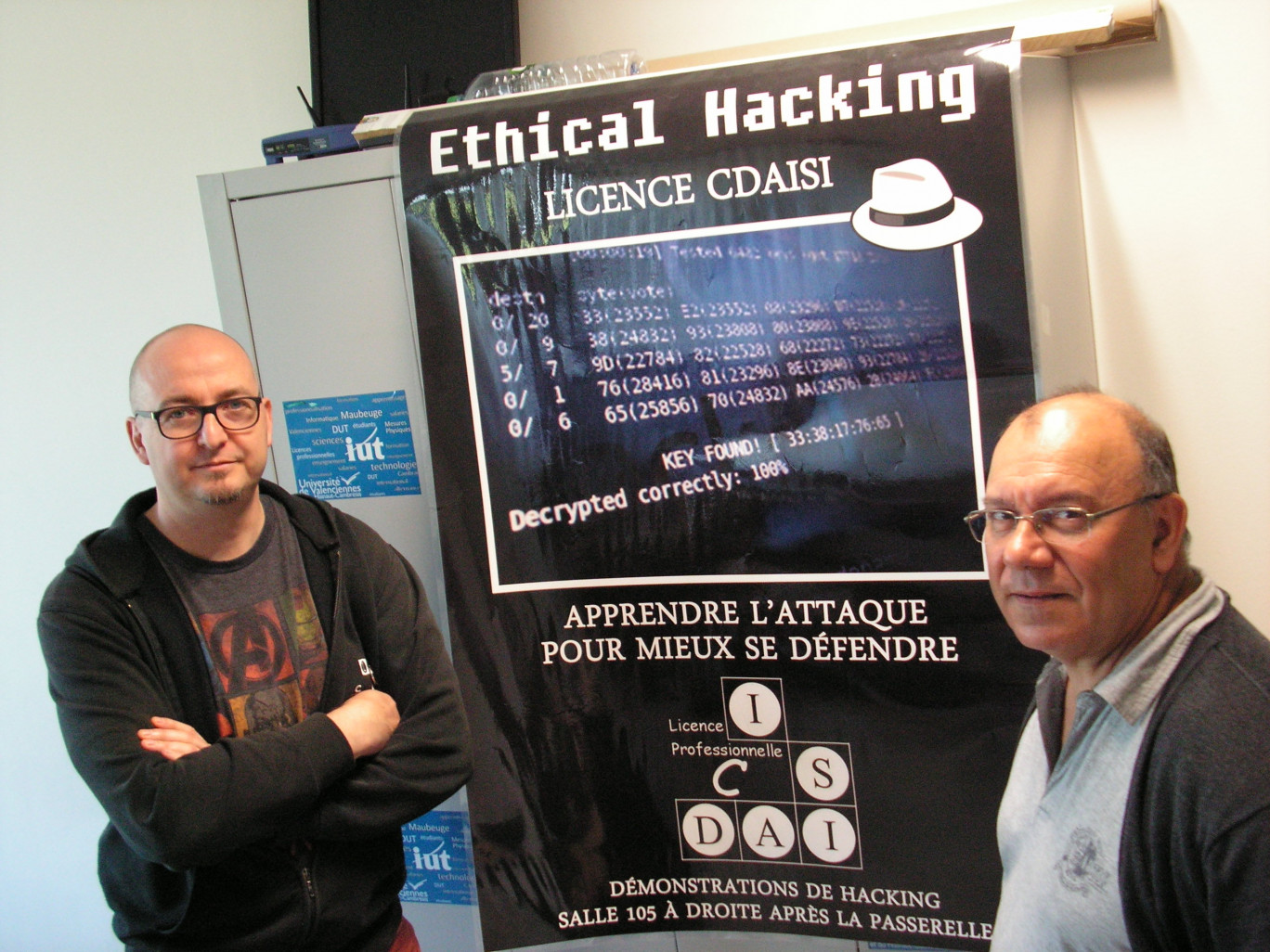 Franck Ebel (à gauche) et Robert Crocfer. Pour eux, la lutte contre les pirates a commencé il y a plus de dix ans.