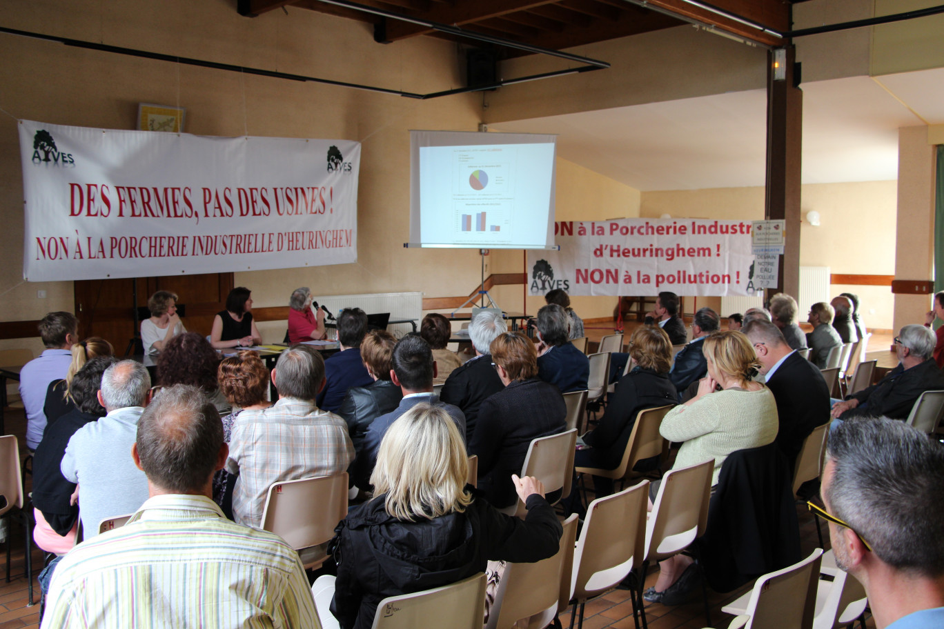 « L'assemblée générale de l'association Intervillages pour un environnement sain à Heuringhem le 1er juin dernier ».