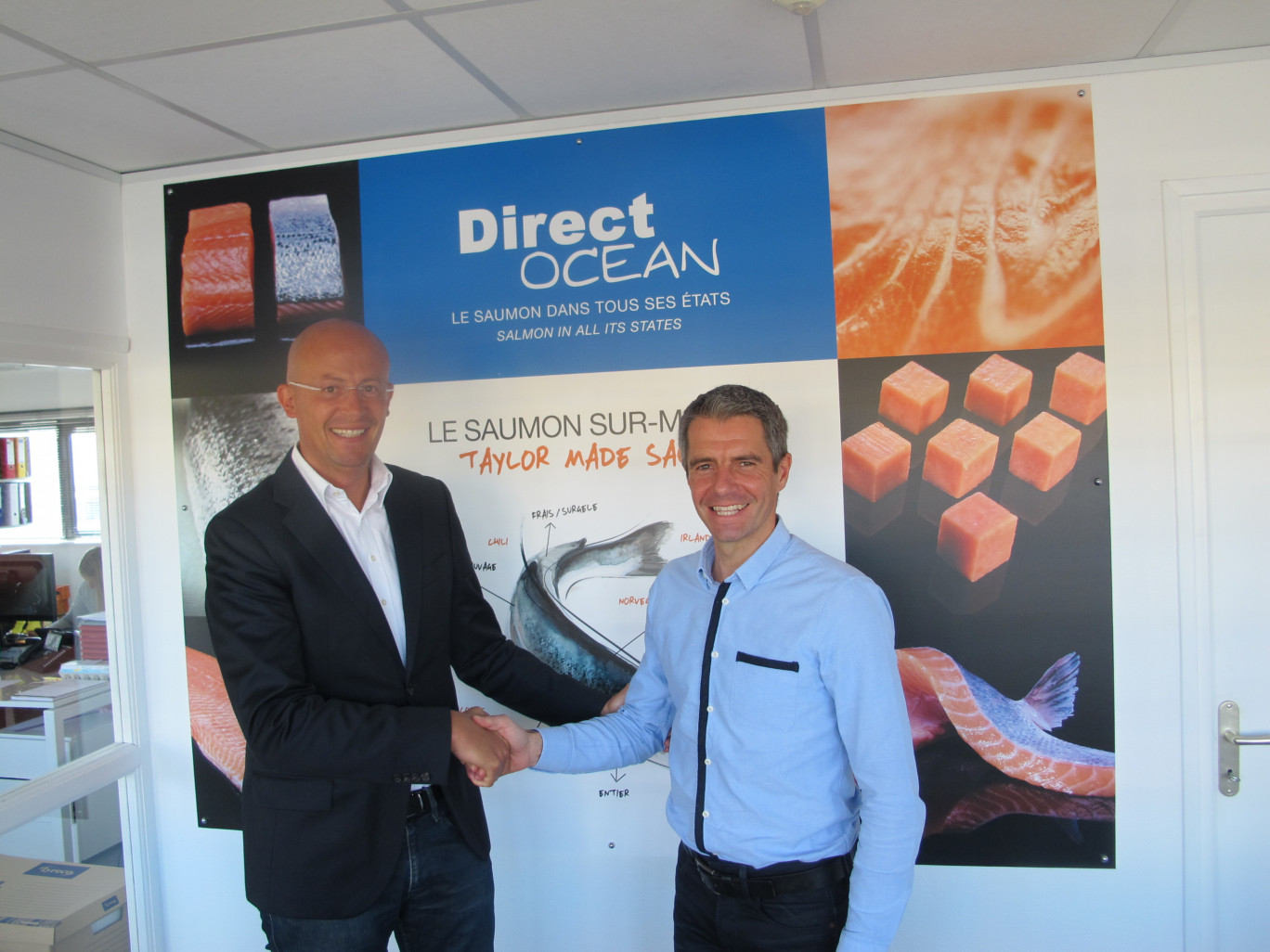 Franck Pâques (à gauche) et Olivier Roussel ont scellé leur union pour assurer l’avenir de Direct Océan.