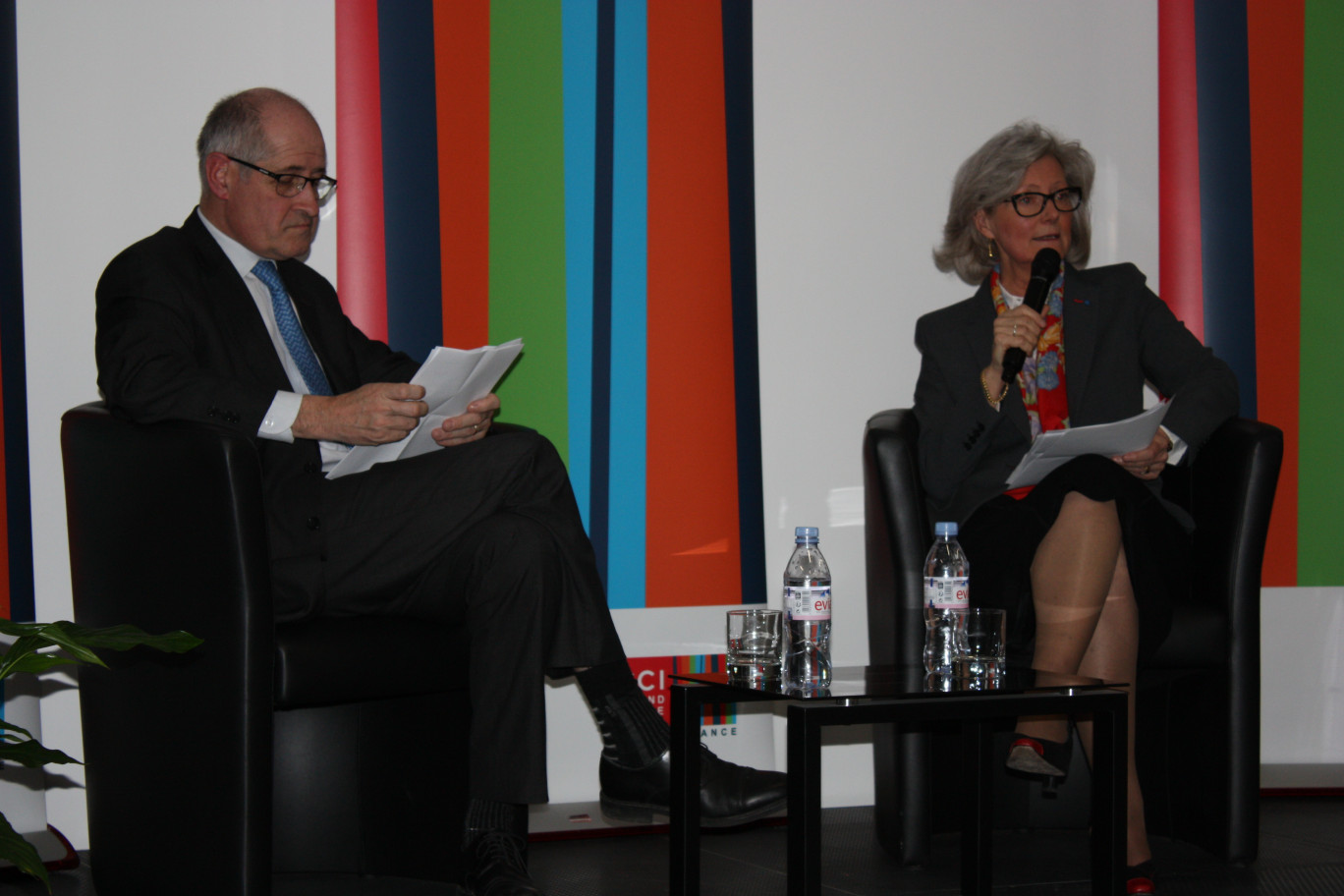« Xavier Ibled, er Renée Ingelaere, presidents des commissions territroriales de l'audomarois et de flandres ».