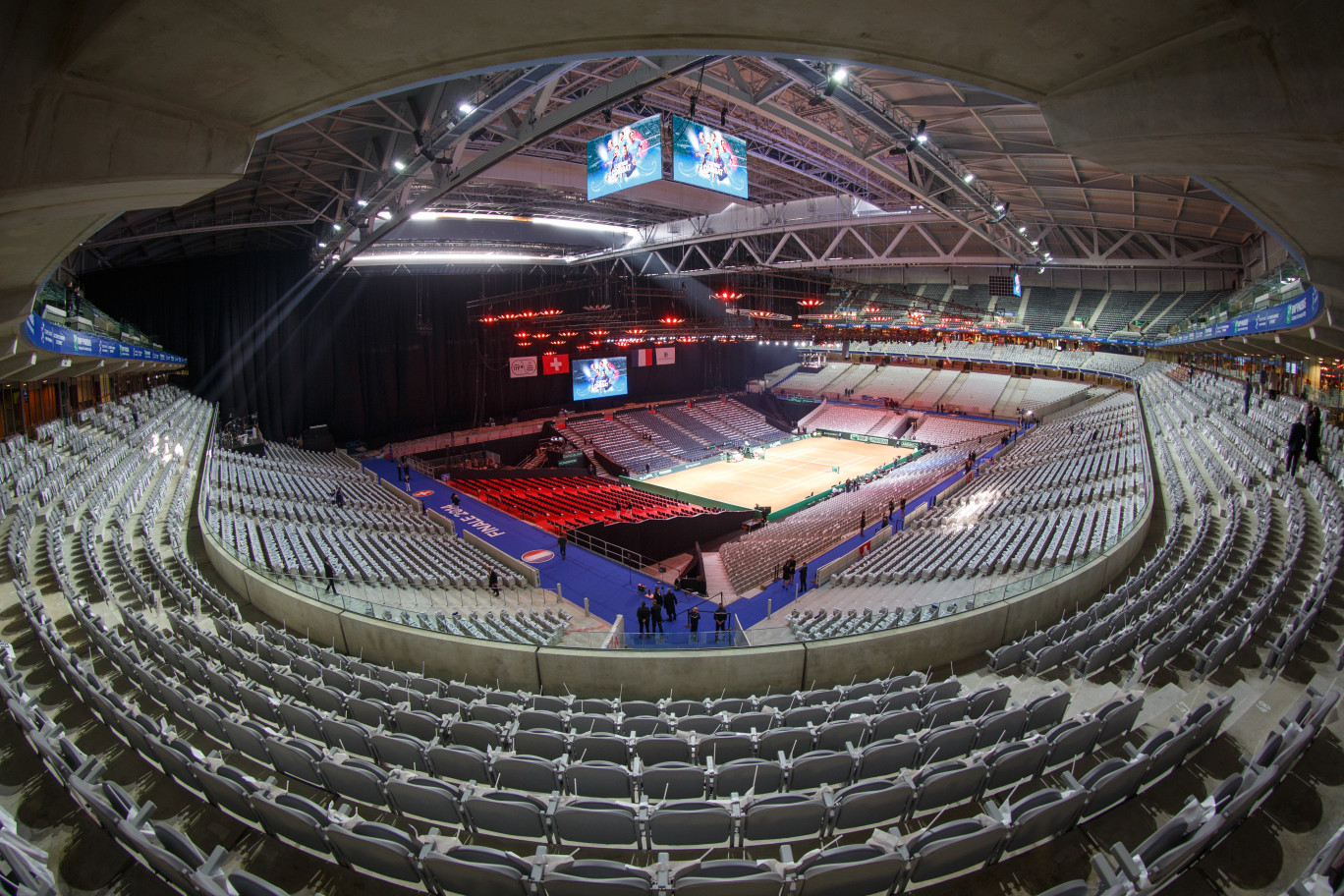 Le Stade Pierre Mauroy lors de la Coupe Davis de tennis en novembre 2014.